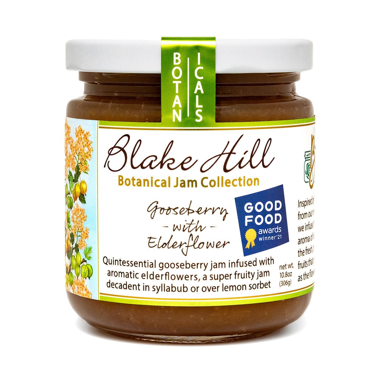 Blake Hill Preserves jam Gooseberry with Elderflower