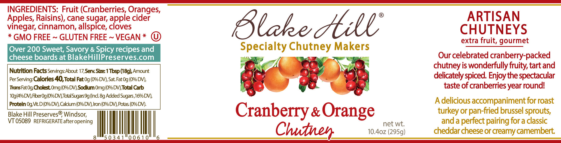 Cranberry & Orange Chutney