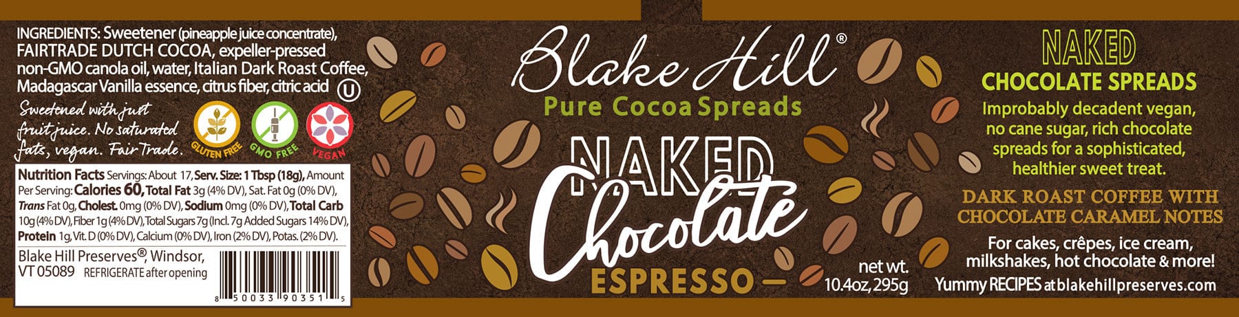 Blake Hill Preserves jam Naked Chocolate Espresso