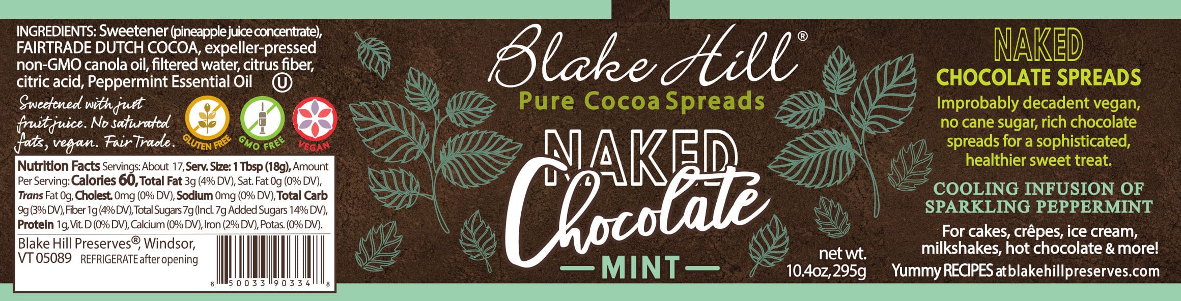 Blake Hill Preserves jam Naked Chocolate Mint Spread