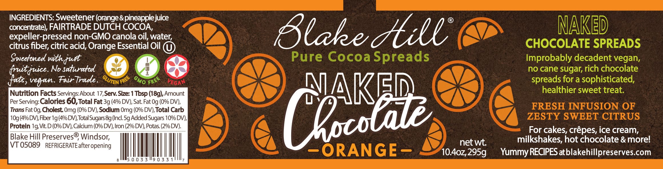 Blake Hill Preserves jam Naked Chocolate Orange Spread