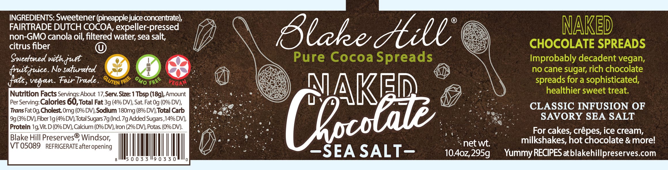 Naked Chocolate Sea Salt Spread