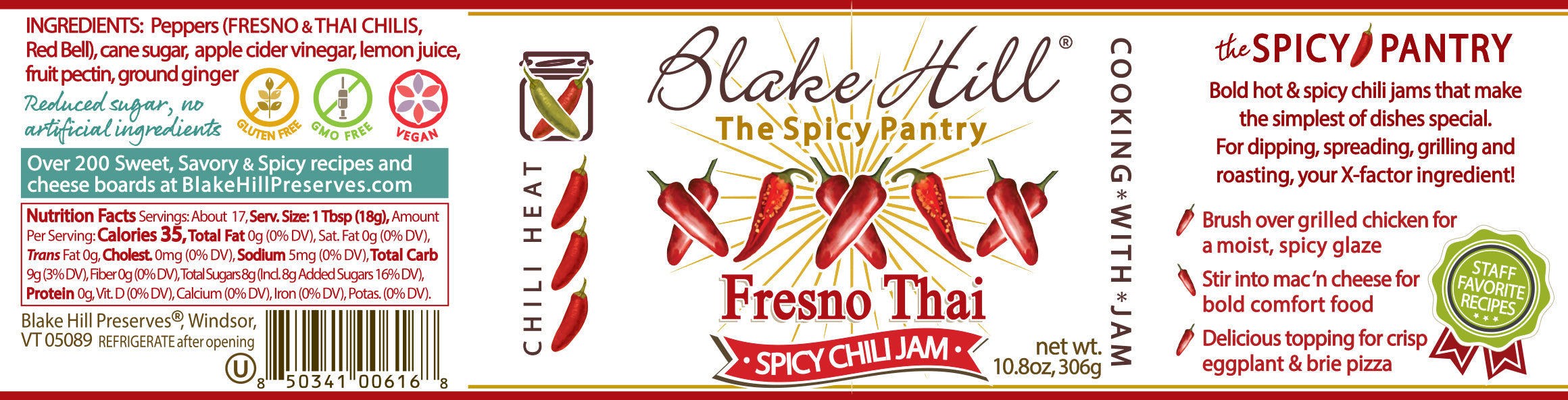 Fresno & Thai Spicy Chili Jam