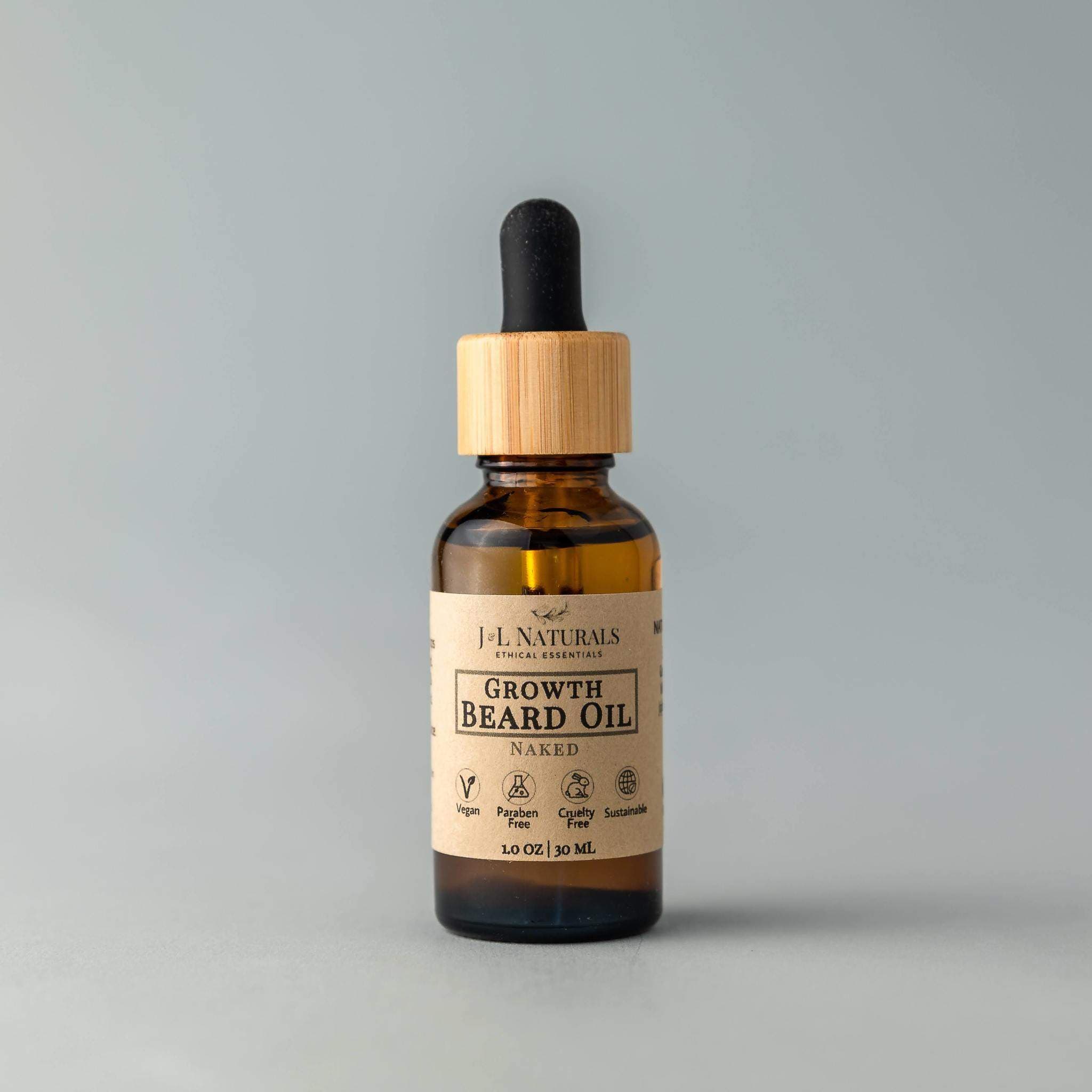 J&L Naturals Beard Oil Growth / Naked Beard Oil