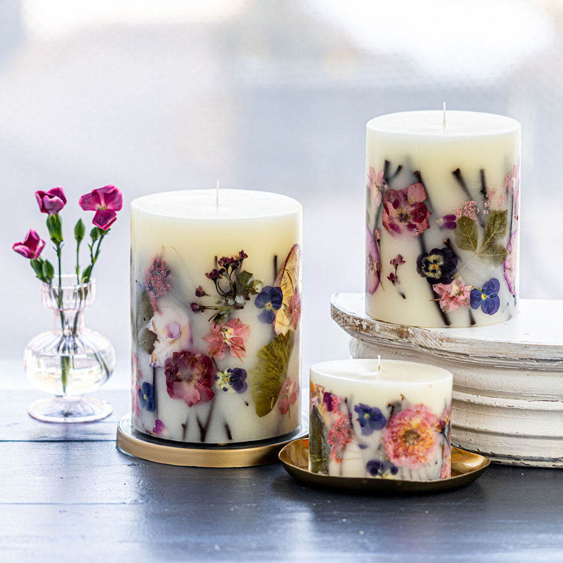 Signature Botanical Candle - Blushing Rosewood