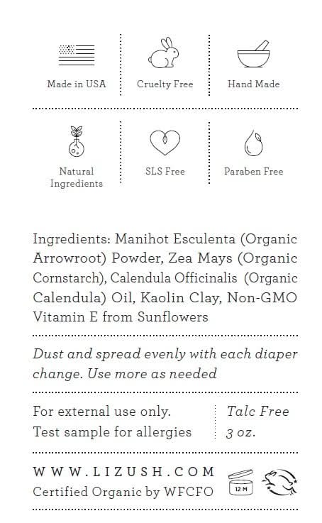 ORGANIC BABY POWDER - Talc Free - My American Goods