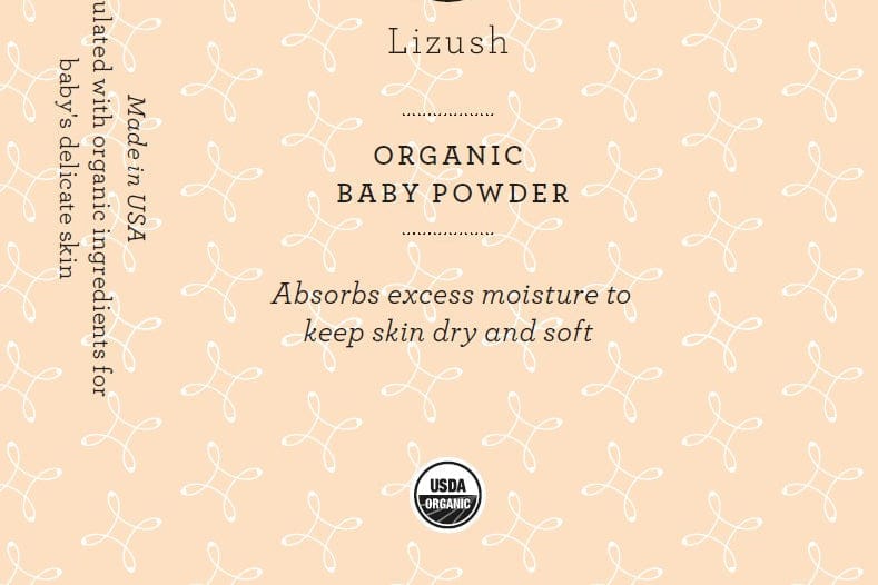 Lizush ORGANIC BABY POWDER - Talc Free