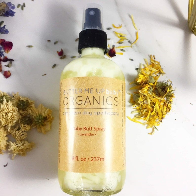 Butter Me Up Organics Baby Organic Baby Butt Spray / Diaper Changing Spray / Cloth Diaper Safe