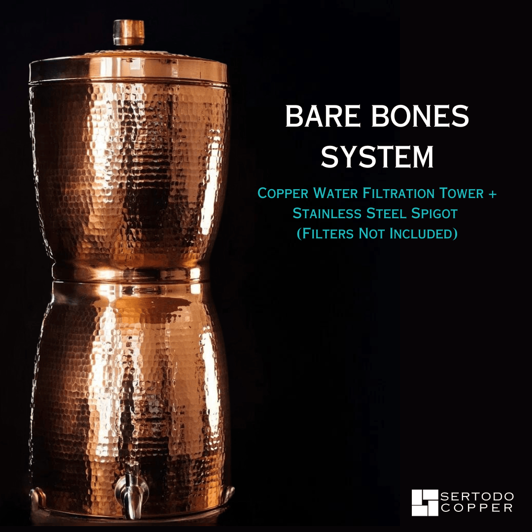 Sertodo Water Dispensers Bare Bones System Sana Vida Copper Water Filtration Systems