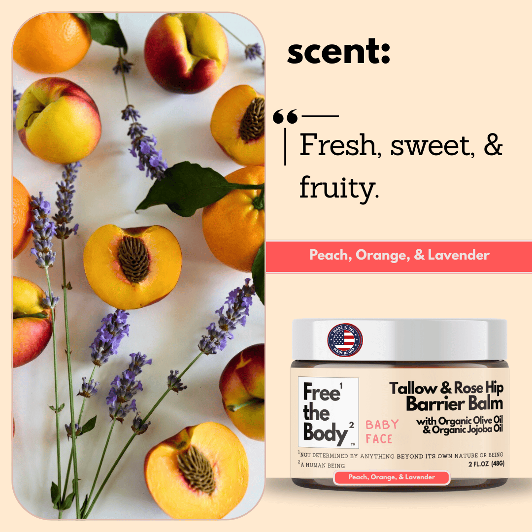 Free the Body Co. Moisturizers Tallow and Rose Hip Barrier Balm with Beeswax, Small Batch, 2oz