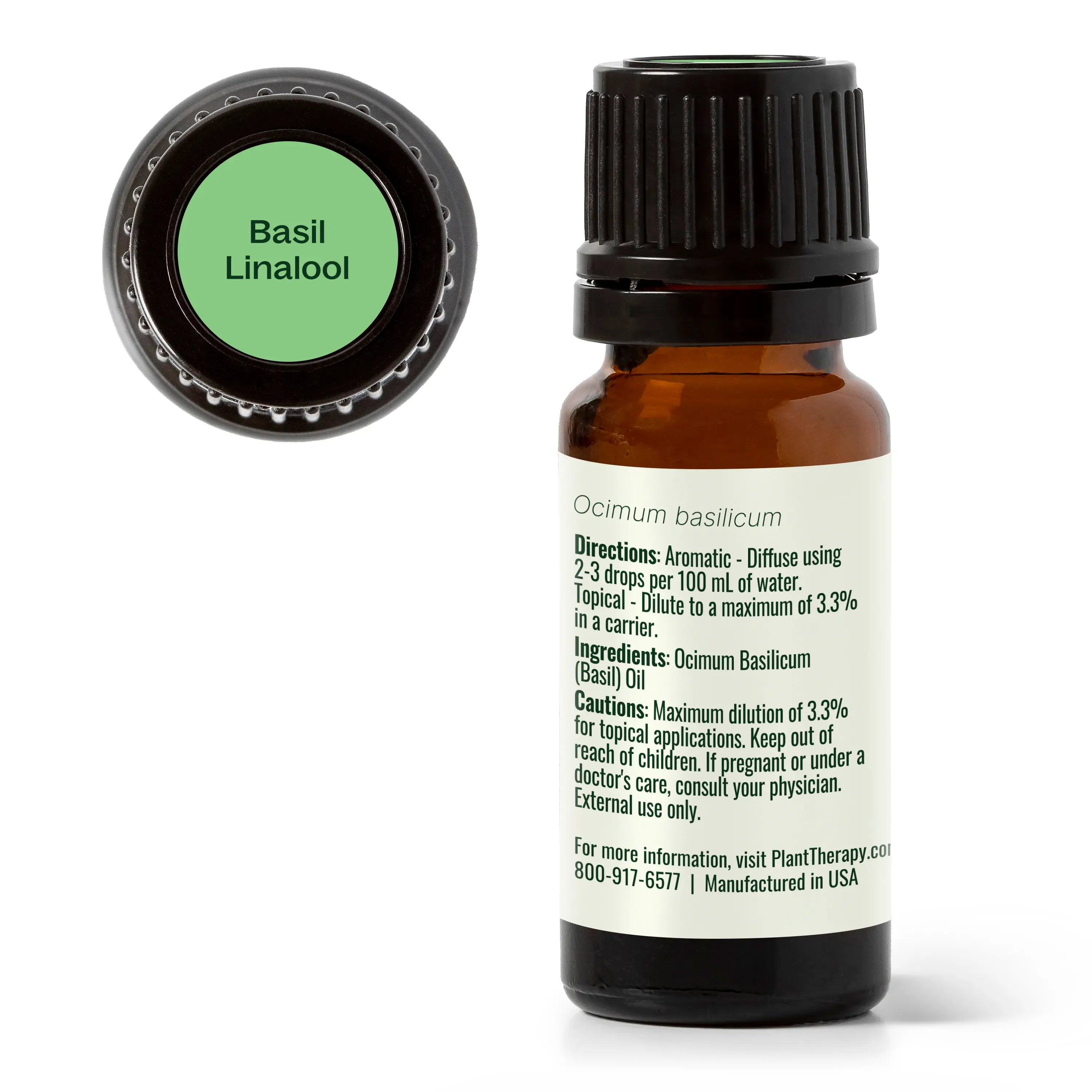 Plant Therapy Essential Oil 10 mL Basil Linalool Essential Oil