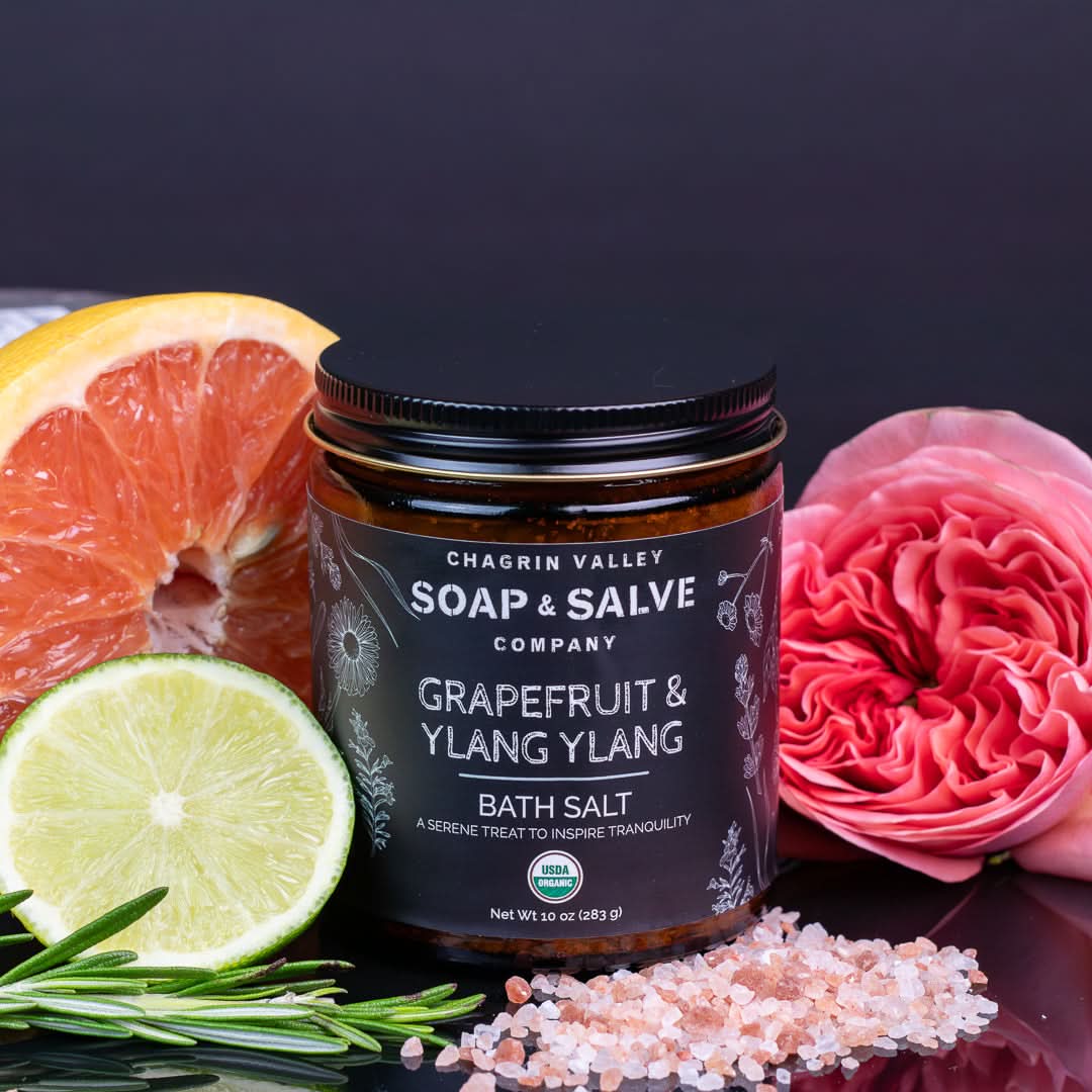 Chagrin Valley Soap & Salve Bath Salt 10 oz net wt Bath Salt: Grapefruit Ylang Ylang