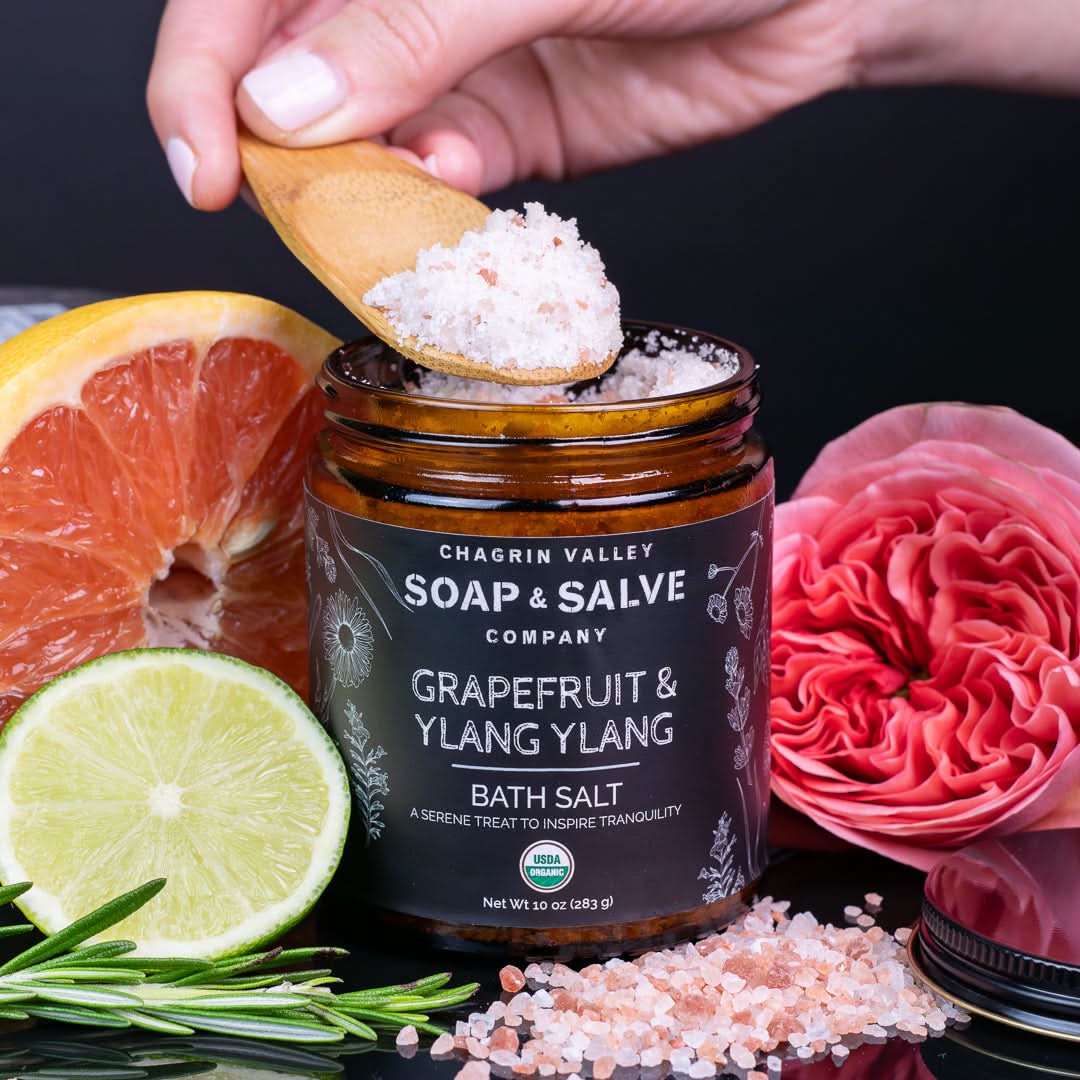 Chagrin Valley Soap & Salve Bath Salt 10 oz net wt Bath Salt: Grapefruit Ylang Ylang