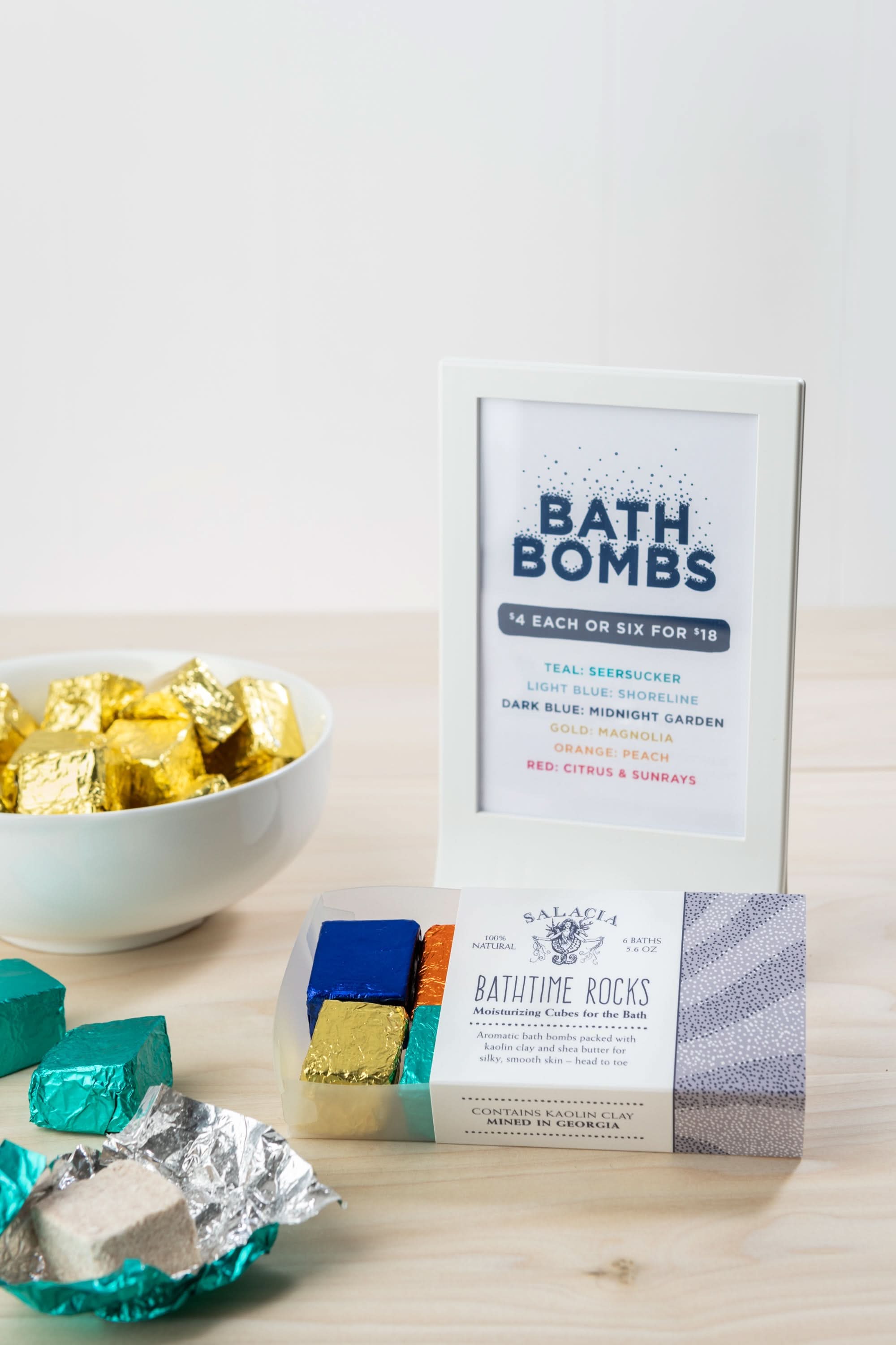 Salacia Salts Bath & Body Midnight Garden BathTime Rocks (Set of 6)