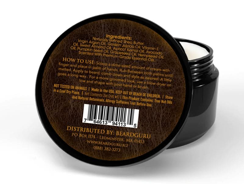 BeardGuru Old Leather Beard  Cream - My American Goods