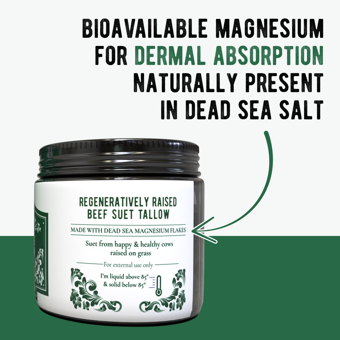 Dead Sea Magnesium & Tallow Balm - My American Goods