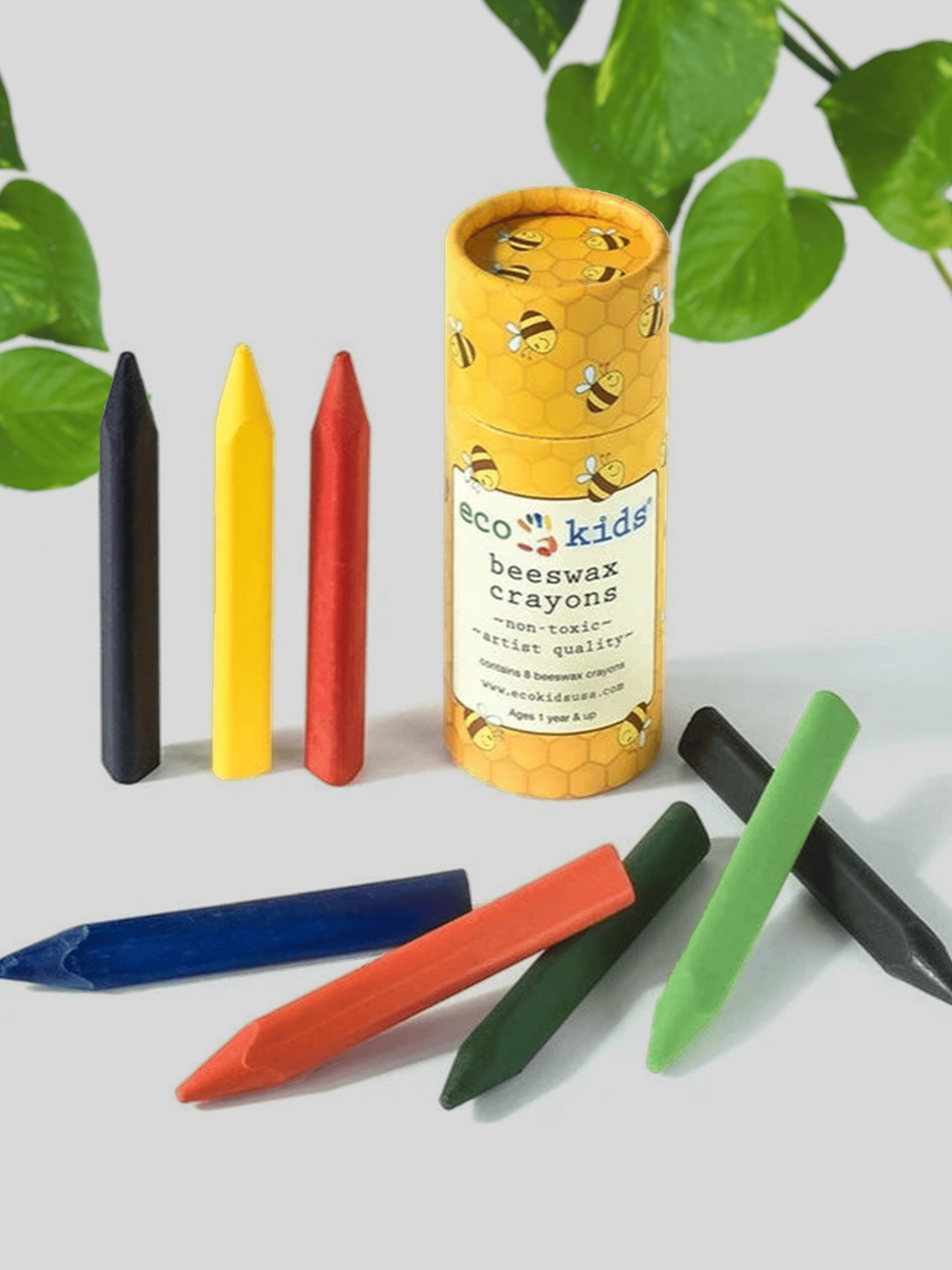 Ash & Rose art supplies Eco-Kids Beeswax Crayons