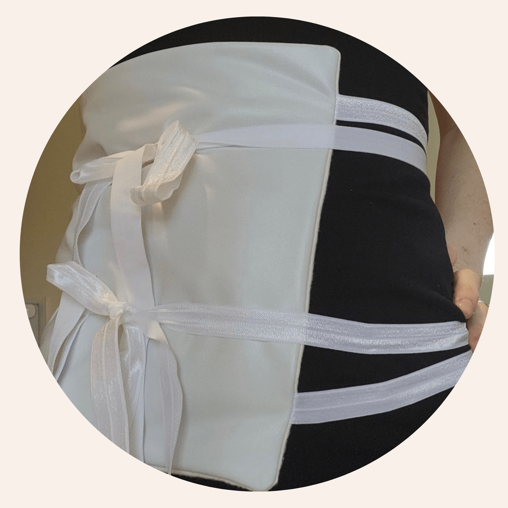 Roots and Leaves, LLC Castor oil wrap LARGE for Liver/Pelvic/Stomach area- 100% Organic & Handmade in USA