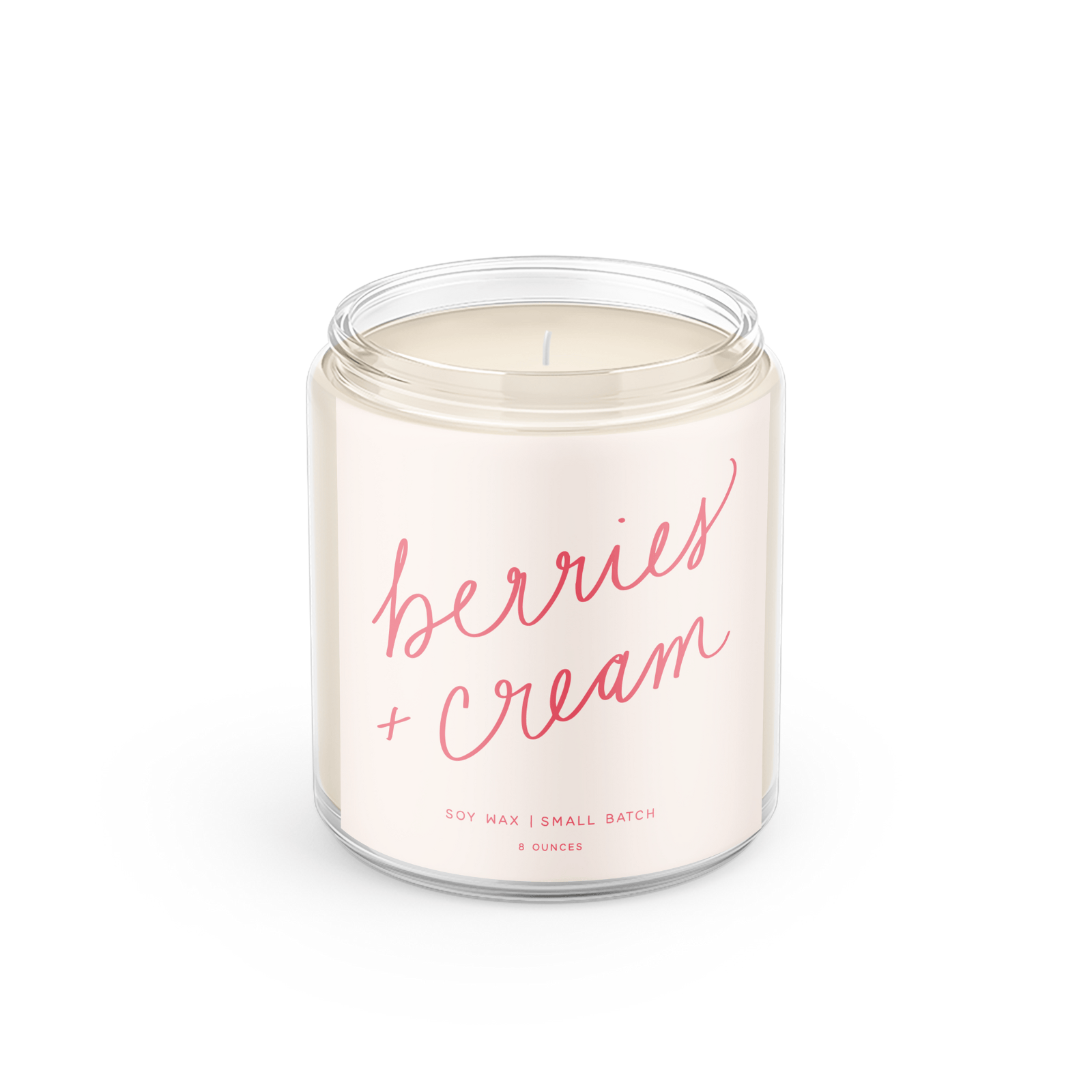Berries & Cream - 8oz Soy Candle - My American Goods