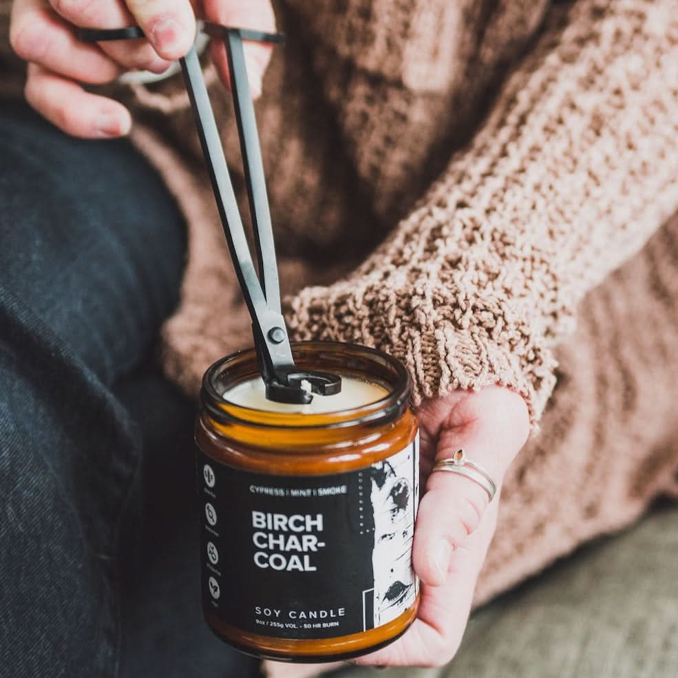Birch Charcoal Soy Candle - My American Goods