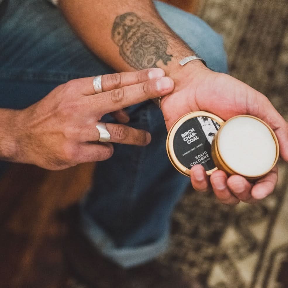 Birch Charcoal Solid Cologne - My American Goods