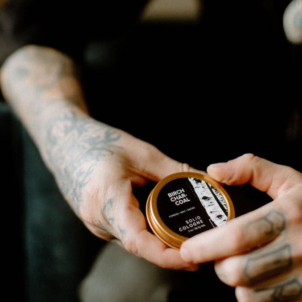 Broken Top Brands Solid Cologne Birch Charcoal Solid Cologne
