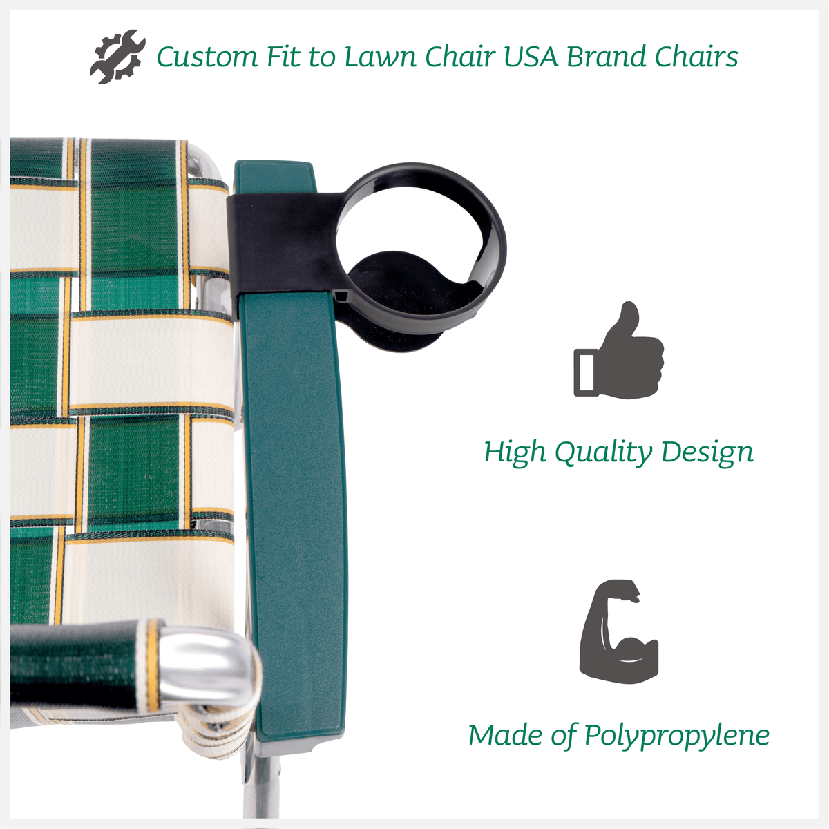 Lawn Chair USA Accessories Lawn Chair USA Black Cup Holder