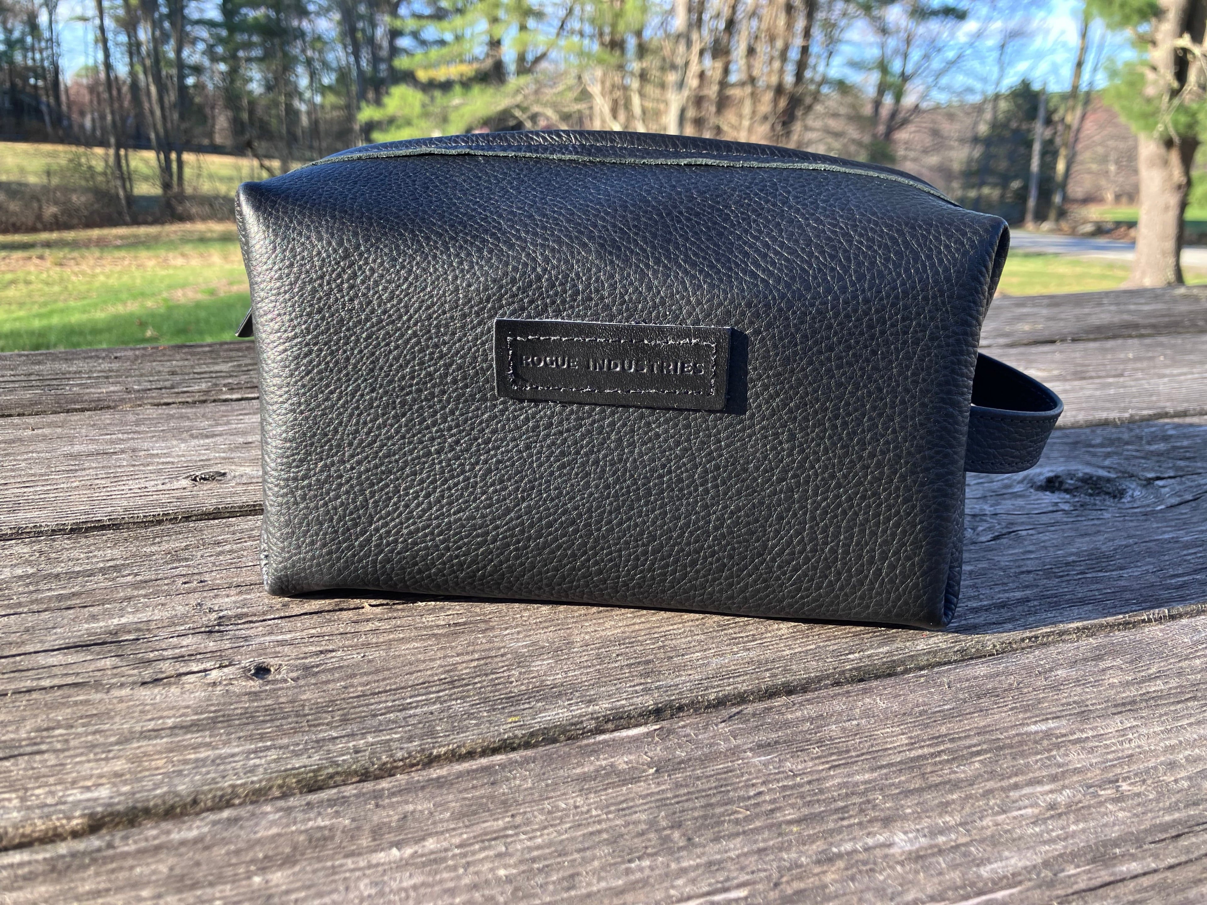 Rogue Industries Dopp Kit BLACK Leather Dopp Kit