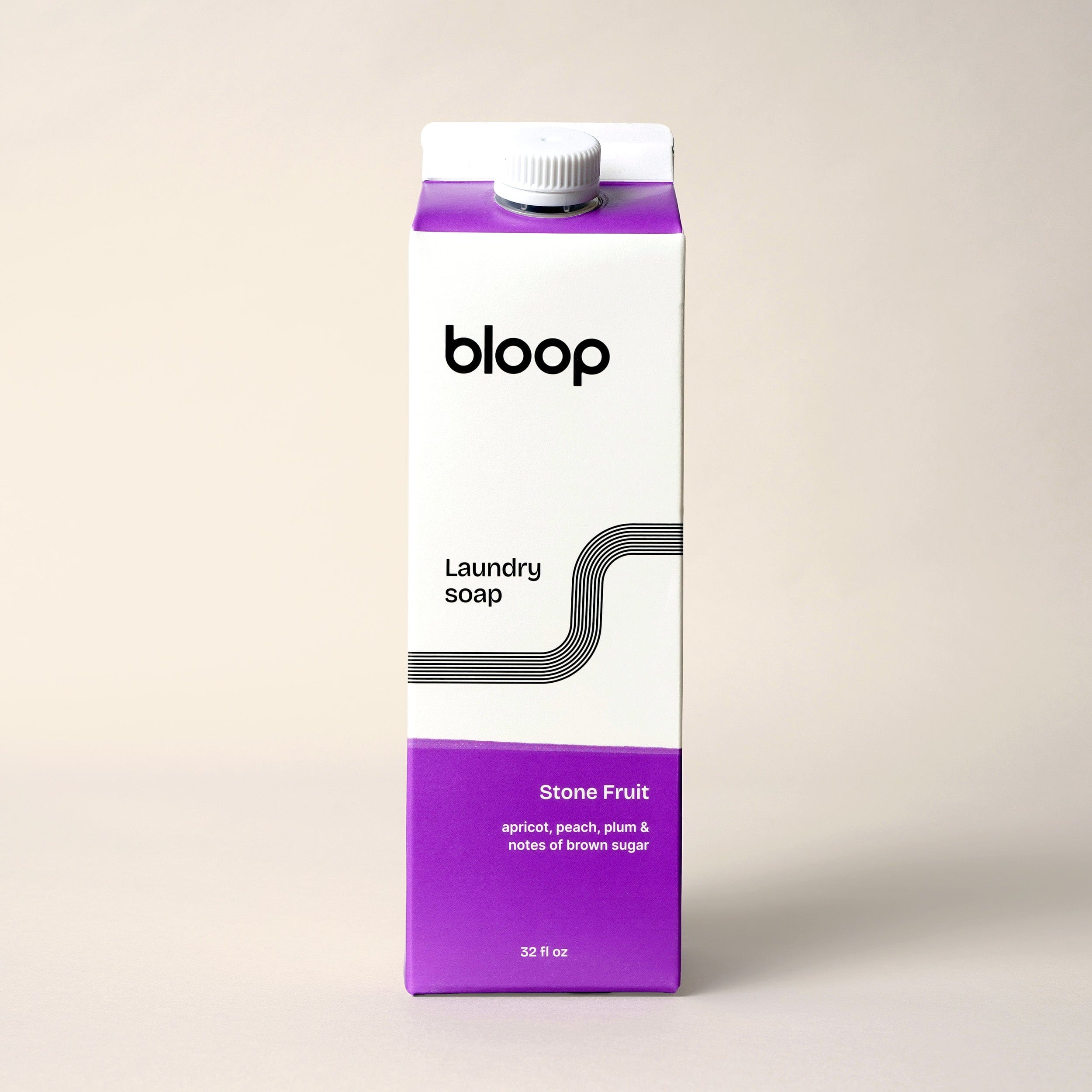 Bloop Laundry Soap 32 oz Carton Natural Laundry Soap - Stone Fruit