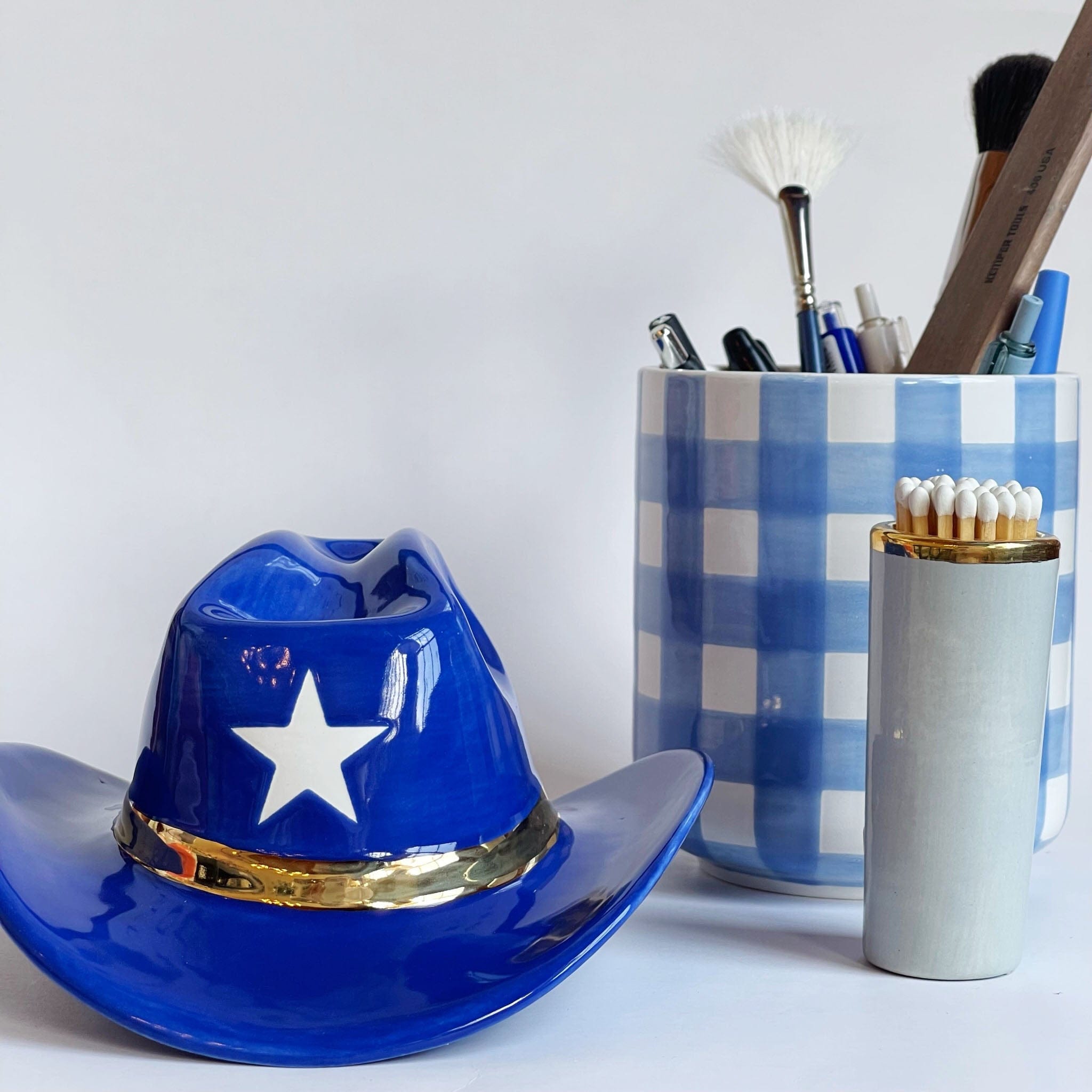 Ruby Clay Company Cowboy Hat Ceramic