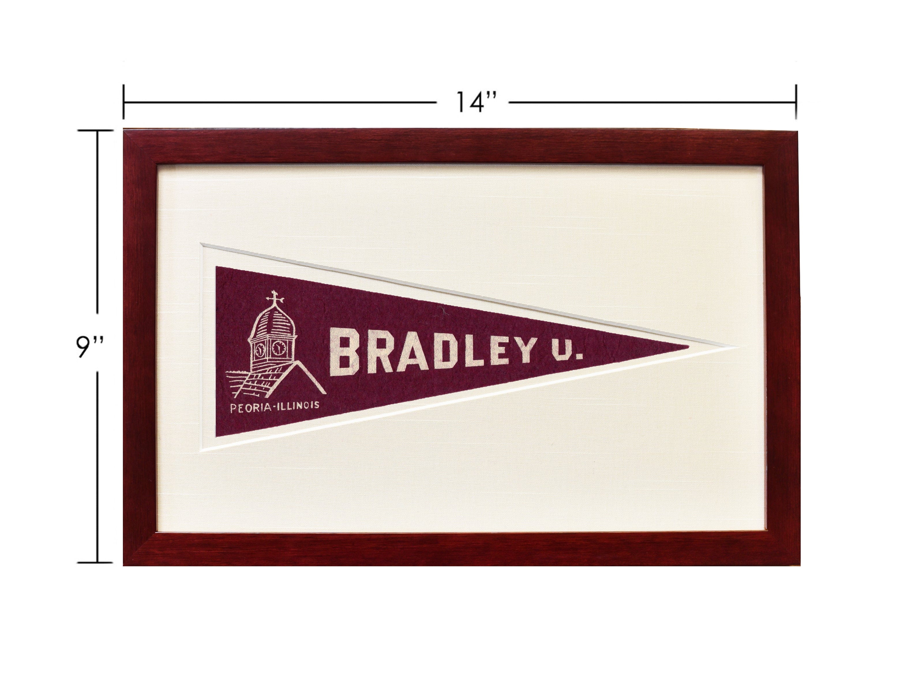 Vintage Bradley University Hormel Pennant - My American Goods