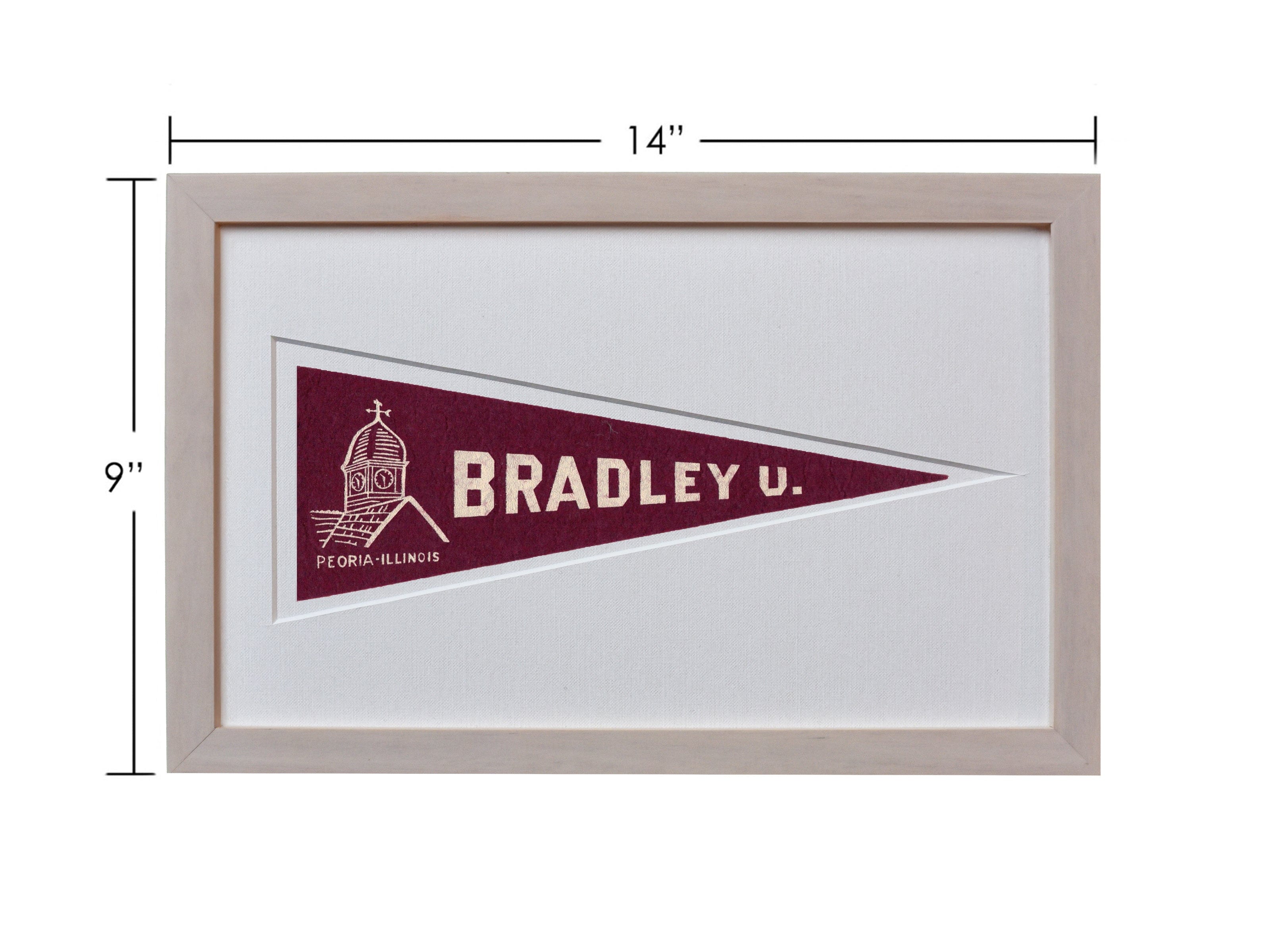 Vintage Bradley University Hormel Pennant - My American Goods