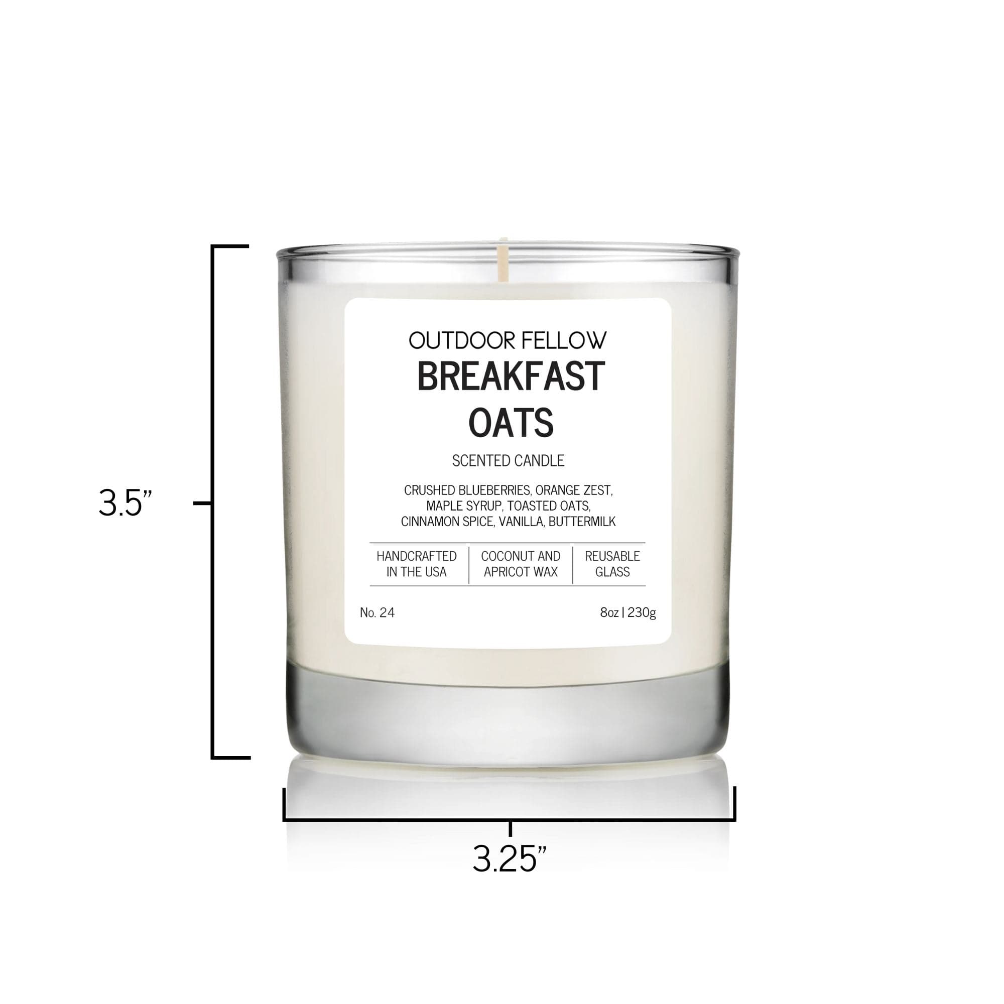 Outdoor Fellow Candles Breakfast Oats Scented Candle