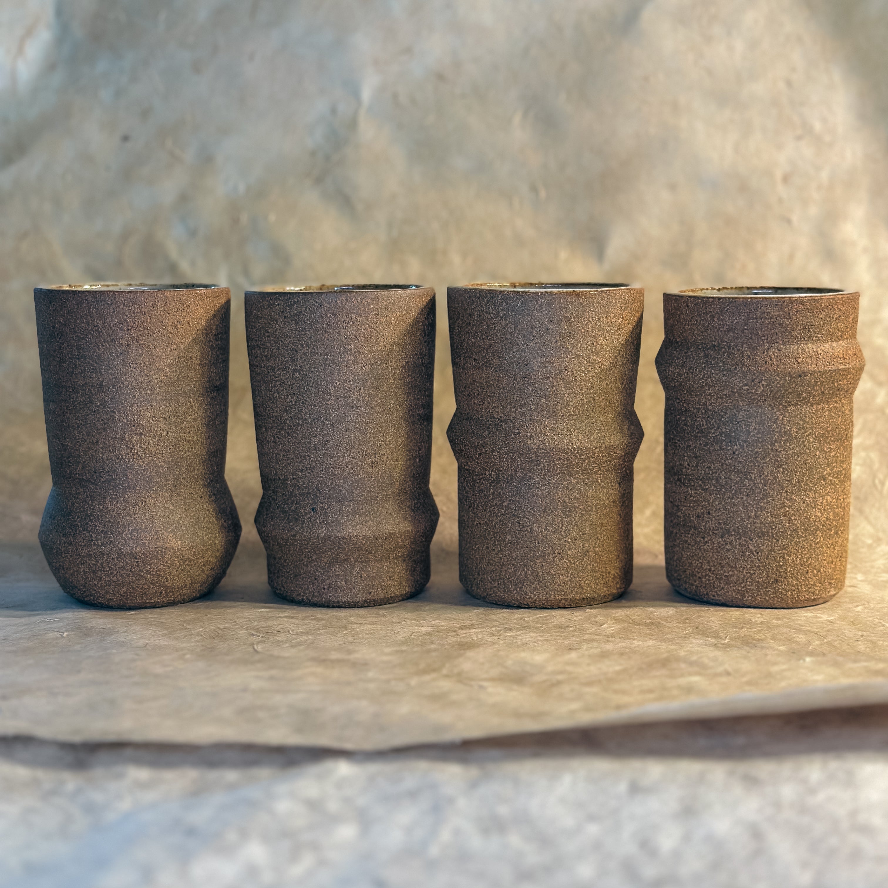 Saturn Ceramic Tumblers in Brown