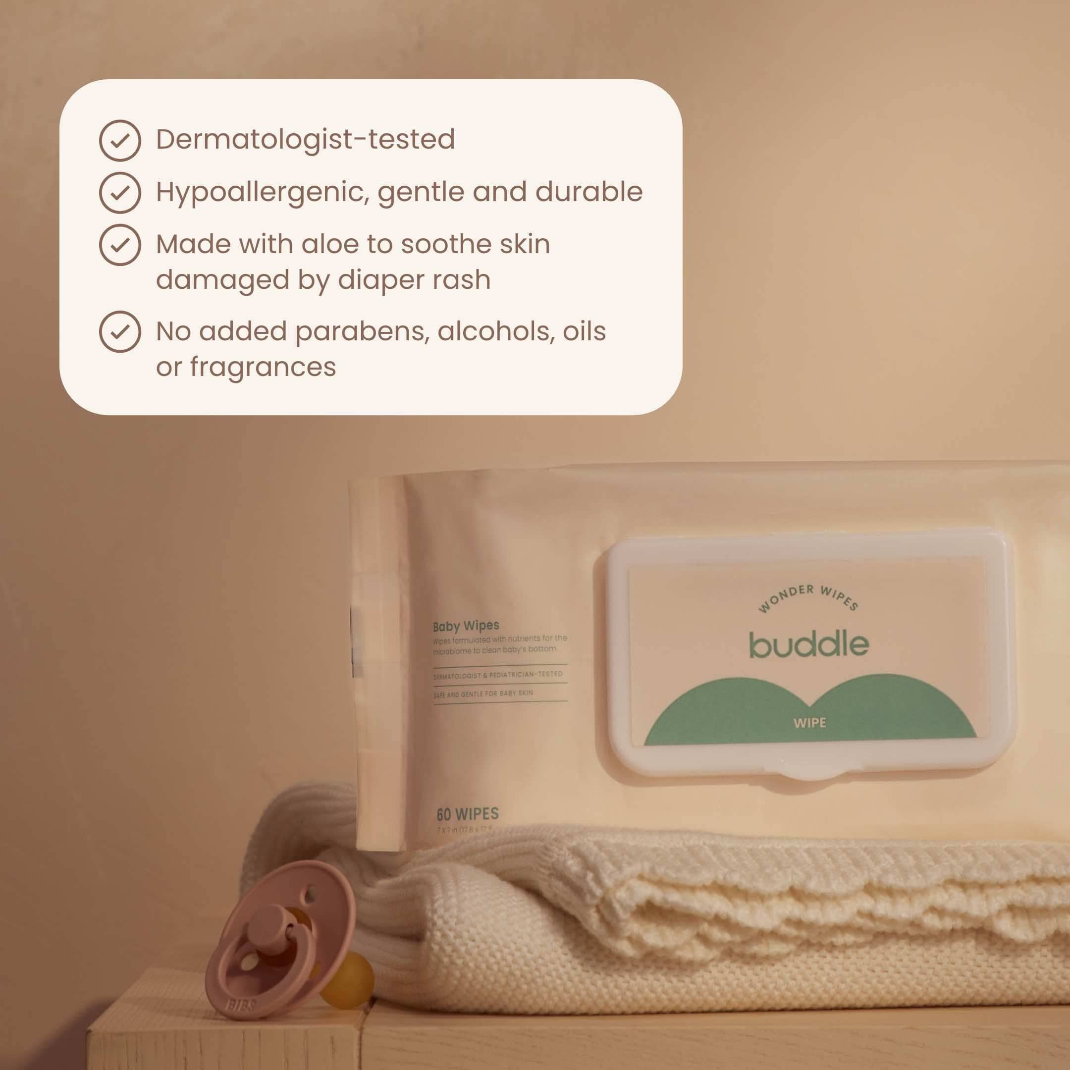 Buddle Skincare Diaper Rash Treatment Buddle Wipe & Protect Bundle