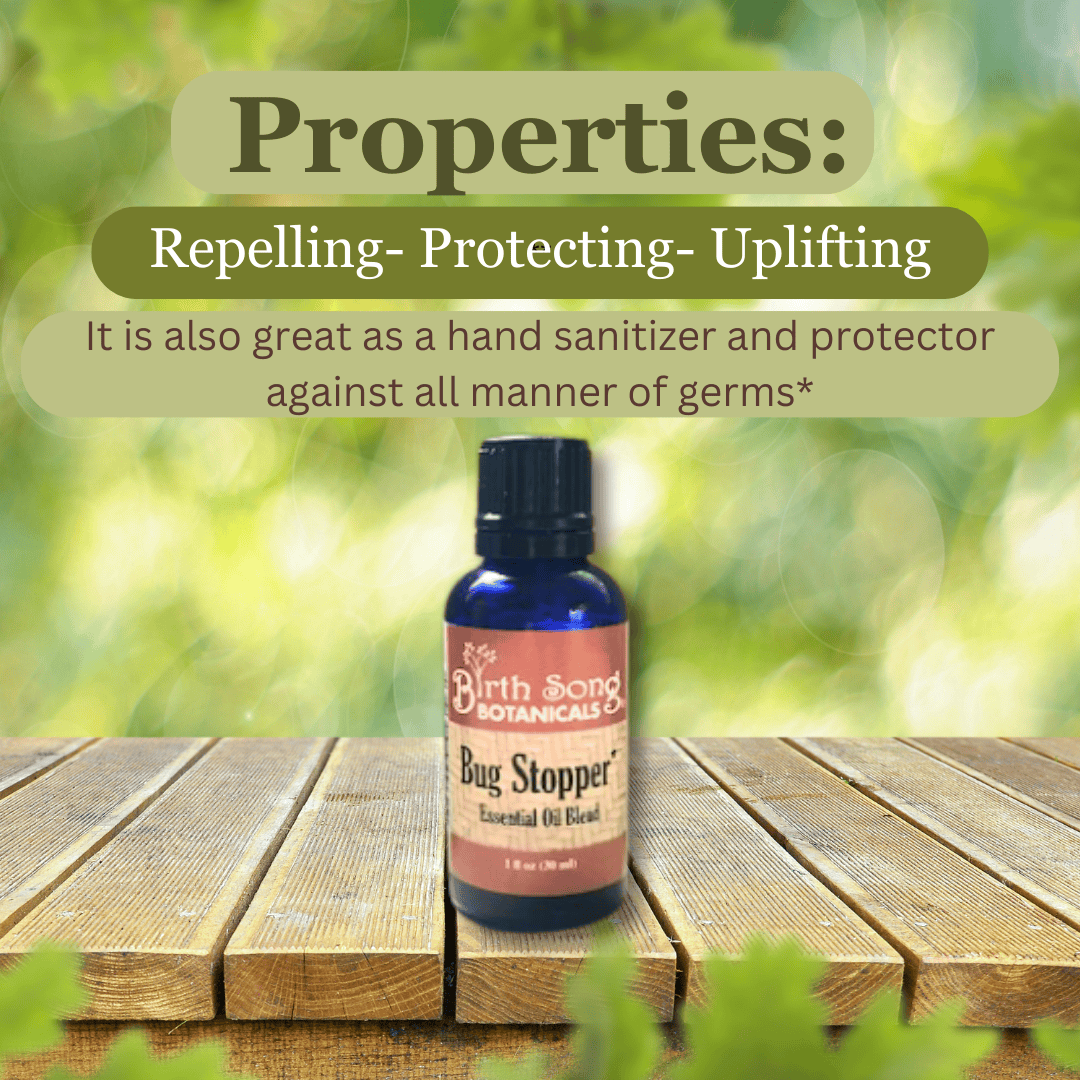 Birth Song Botanicals Co. First Aid Bug Stopper Essential Oil All Natural Defense