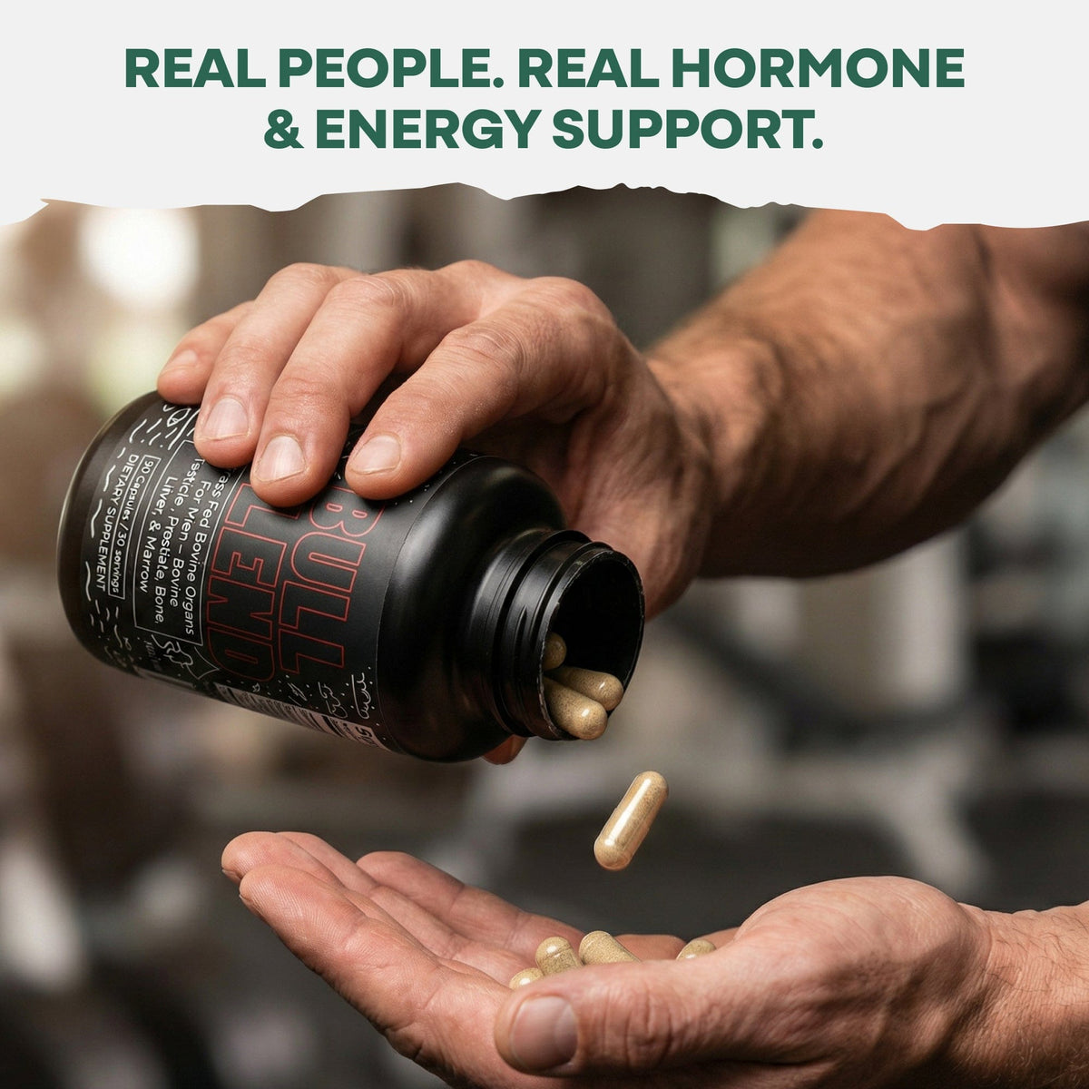 Wild Foods Supplements Bull Blend, 30 servings – Natural Male Hormone & Energy Support
