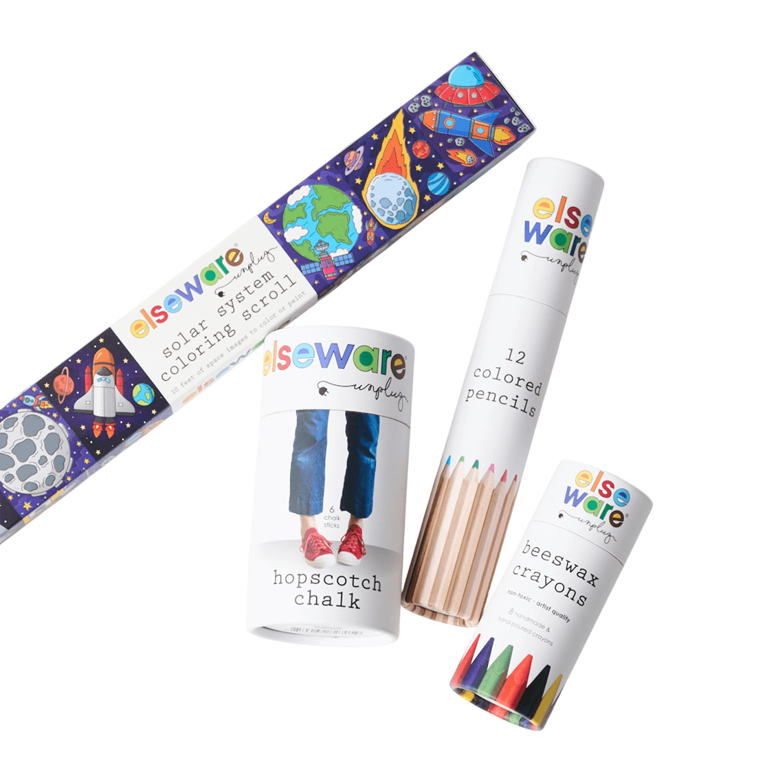 Outdoor Art Bundle | Chalk, Crayons, & Coloring Fun