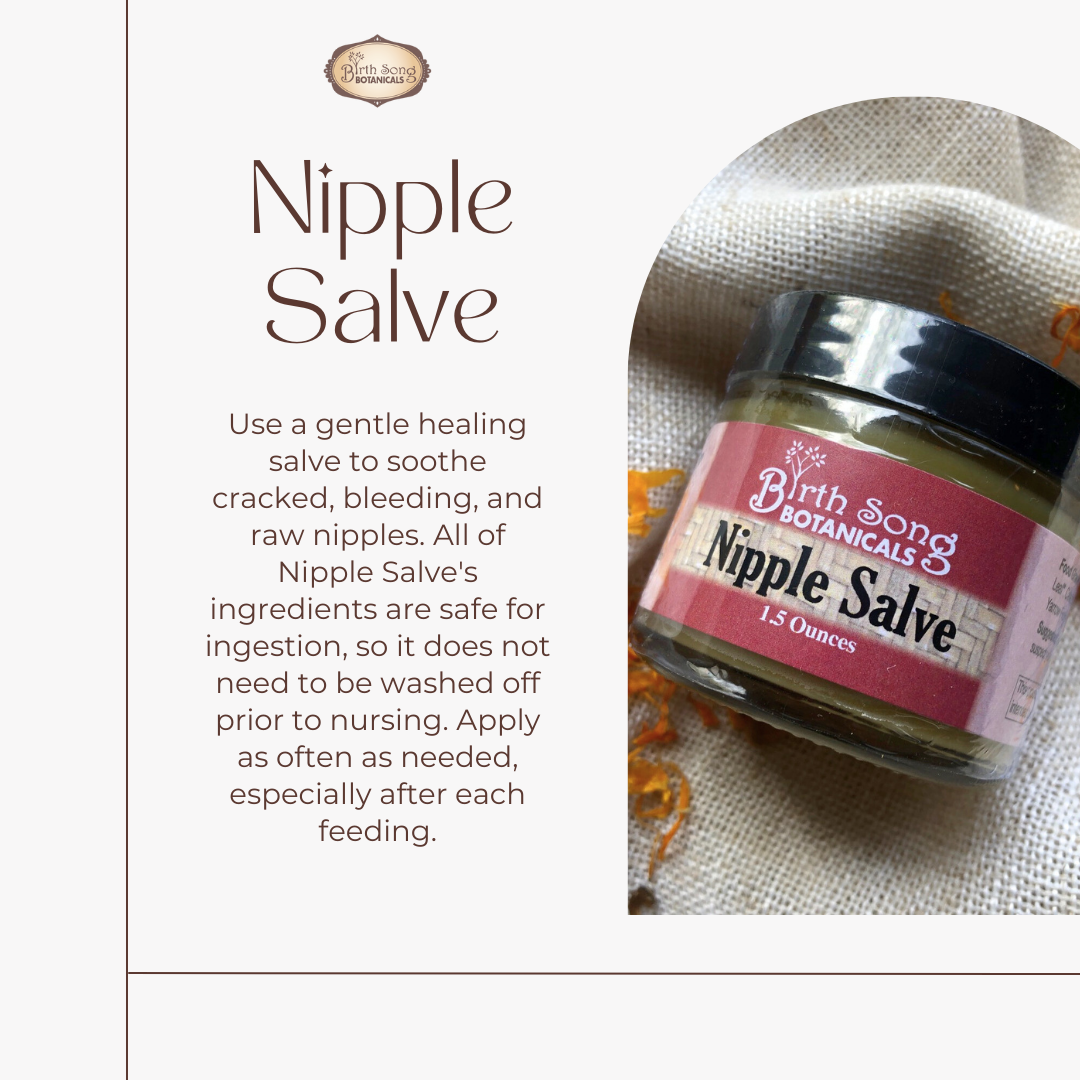 Nipple Salve, Soothing Herbal Nipple Butter for Breastfeeding and Lactation - My American Goods