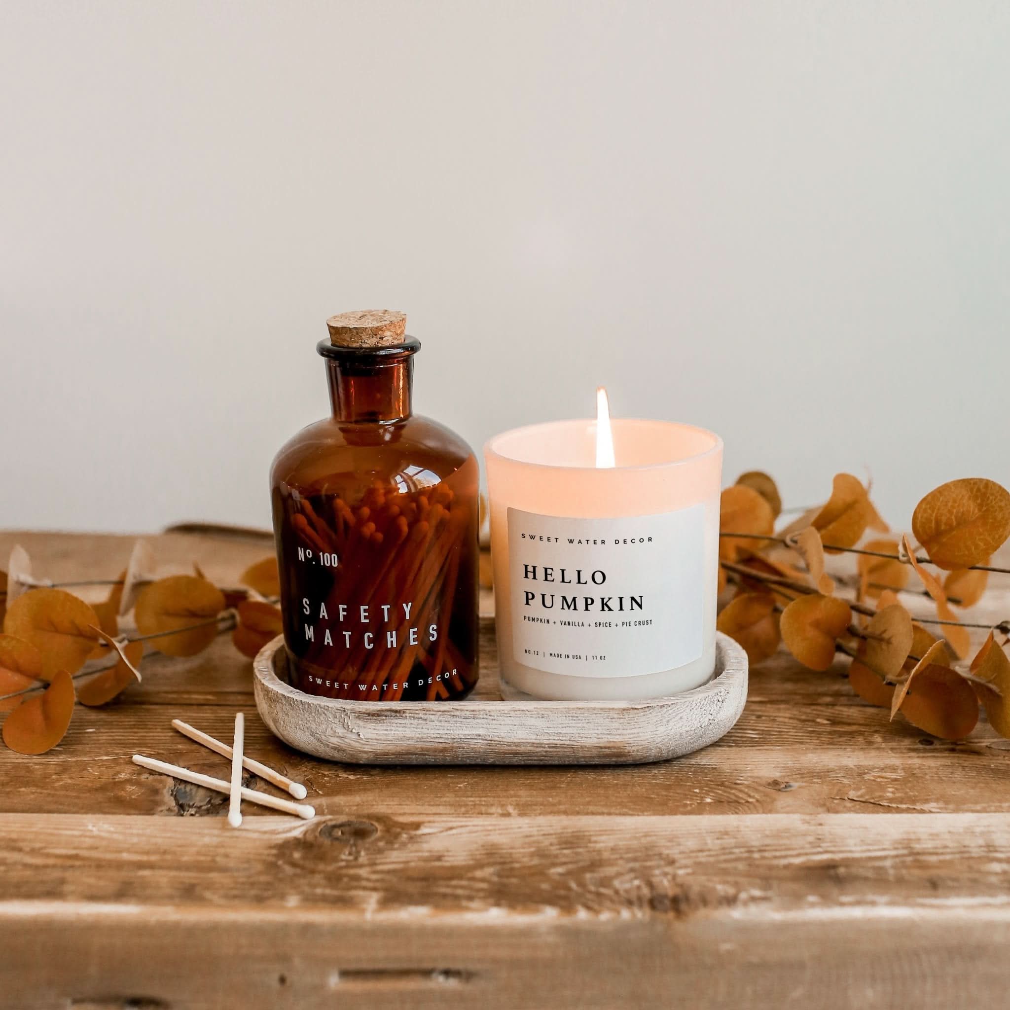 Hello Pumpkin Soy Candle - White Jar - 11 oz - My American Goods