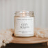 Cozy Season Soy Candle - Clear Jar - 9 oz - My American Goods