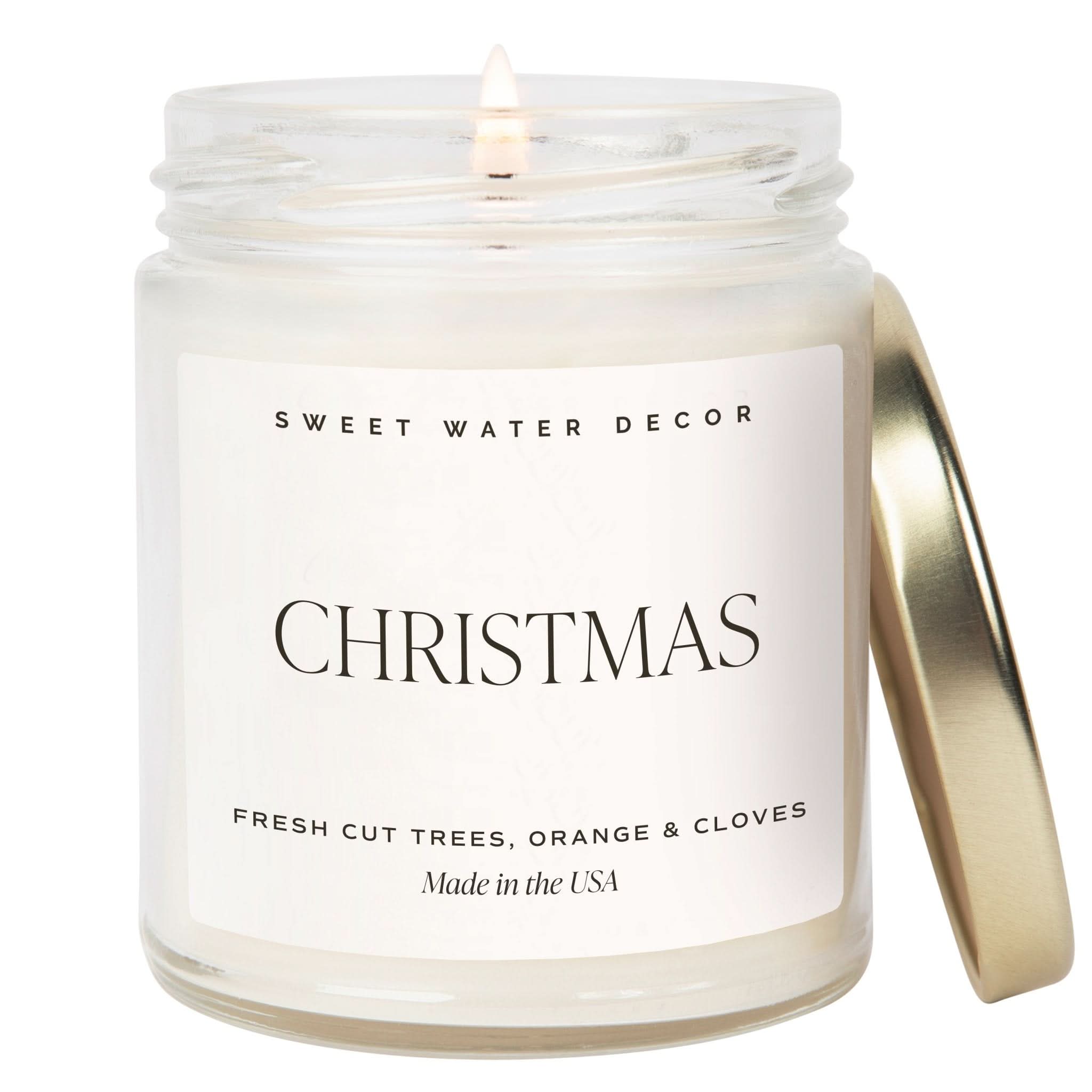 Christmas Soy Candle - Clear Jar - 9 oz - My American Goods