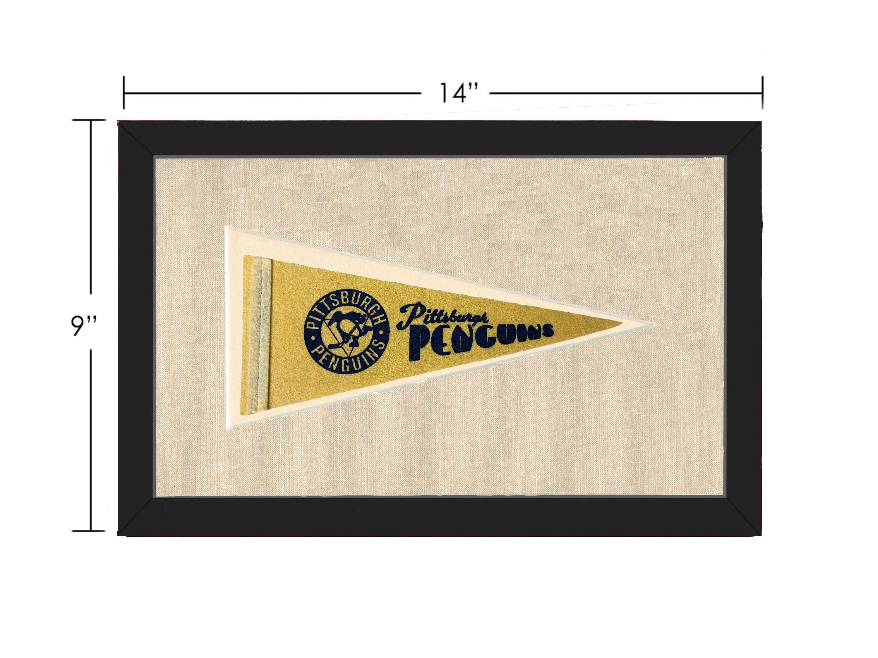 Americana Memories Vintage Pennants and Memorabilia Vintage Pittsburgh Penguins Pennant