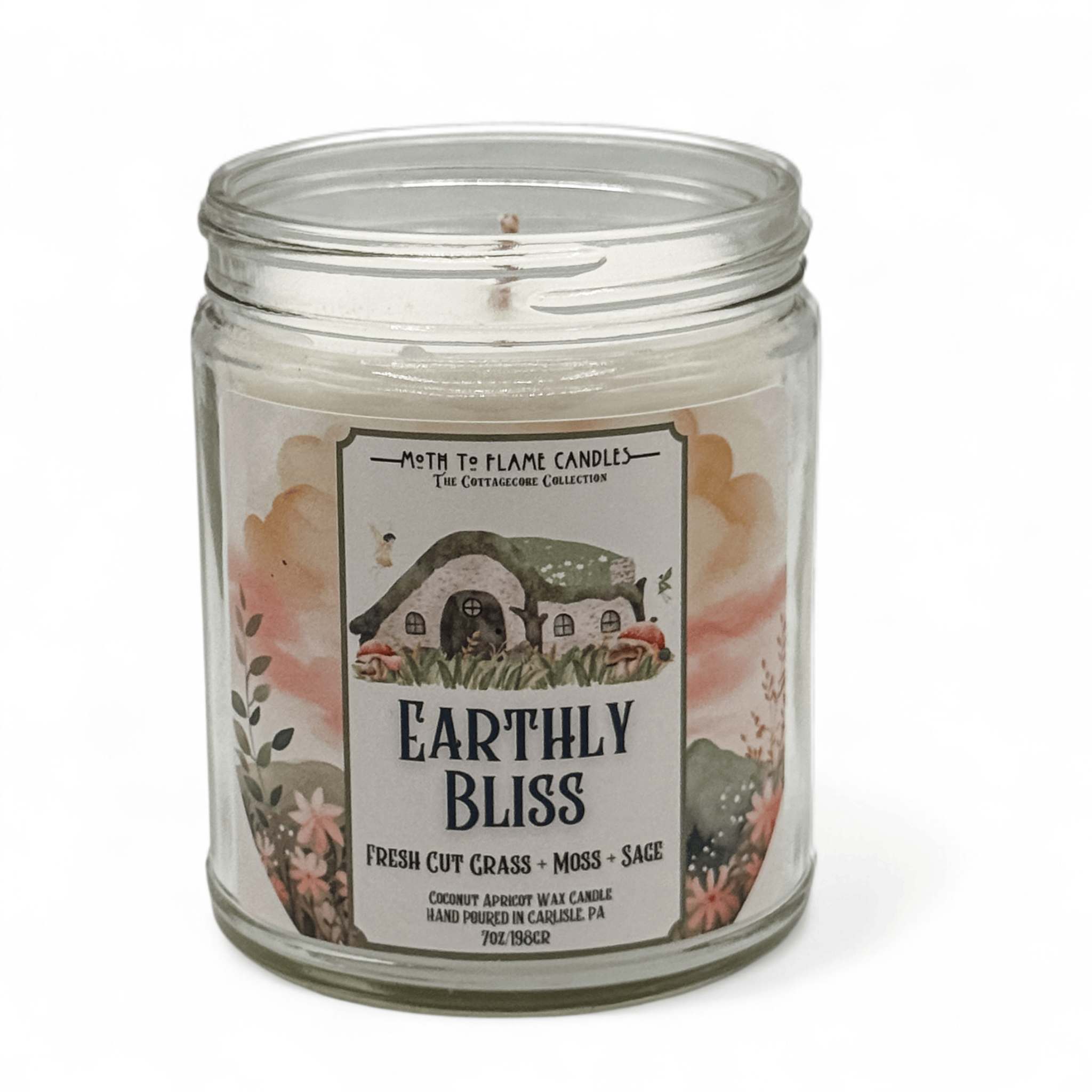 Moth to Flame Candles Container Earthly Bliss – 7 oz Candle