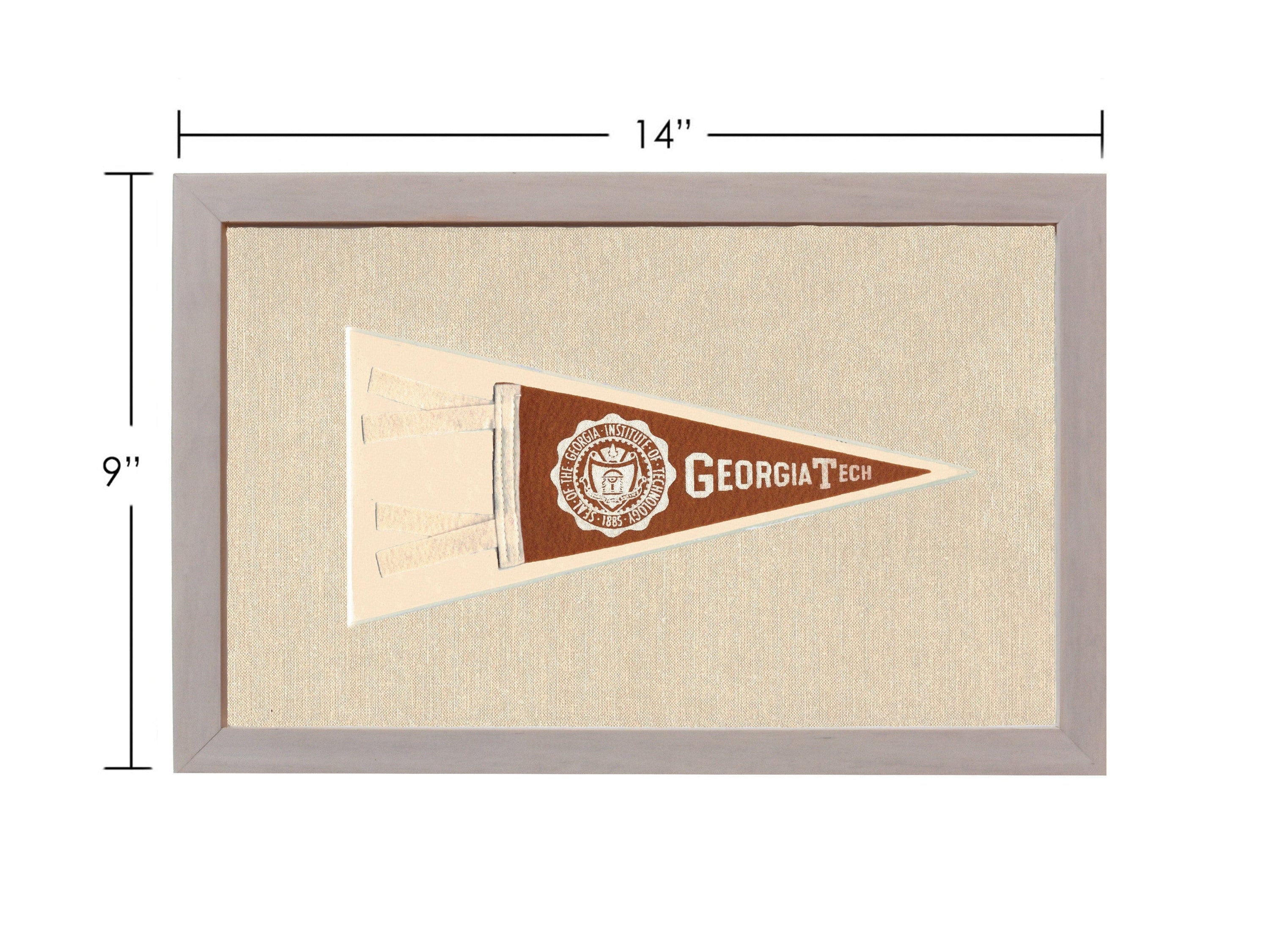 Americana Memories Vintage Pennants and Memorabilia Vintage Georgia Tech Pennant