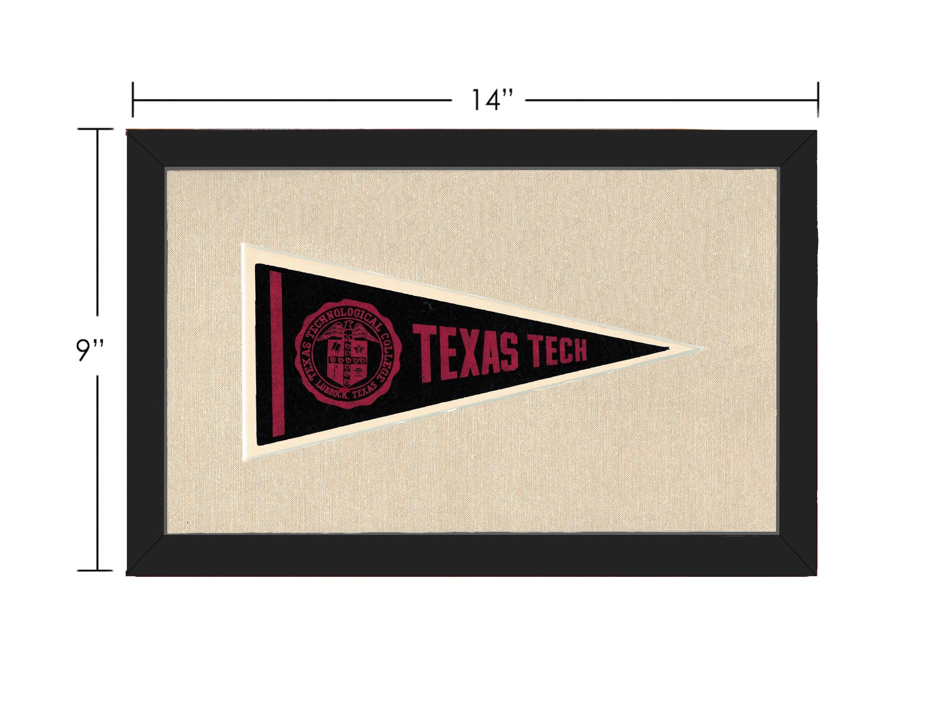 Americana Memories Vintage Pennants and Memorabilia Vintage Texas Tech Pennant