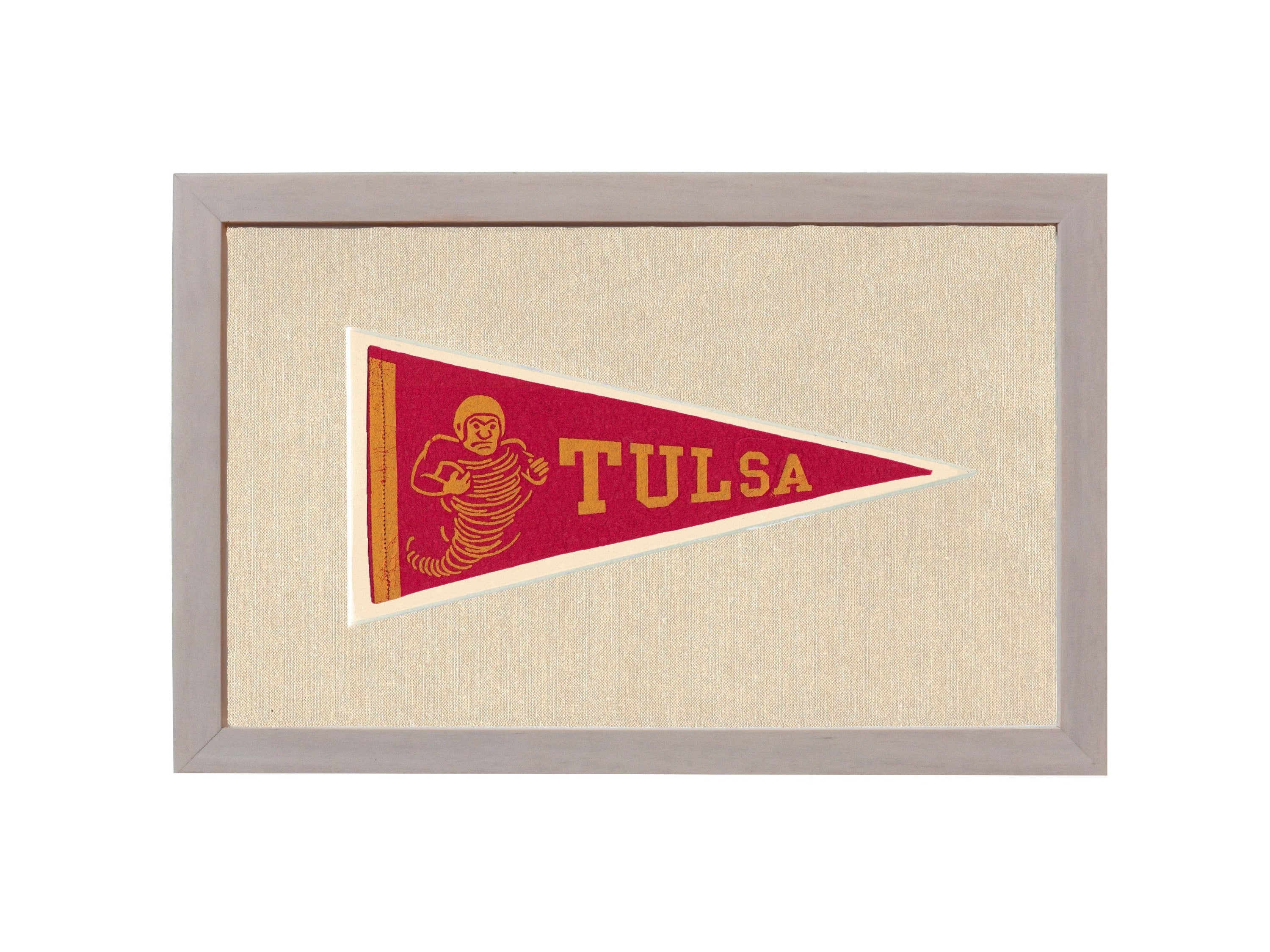 Americana Memories Vintage Pennants and Memorabilia Vintage Tulsa University Pennant