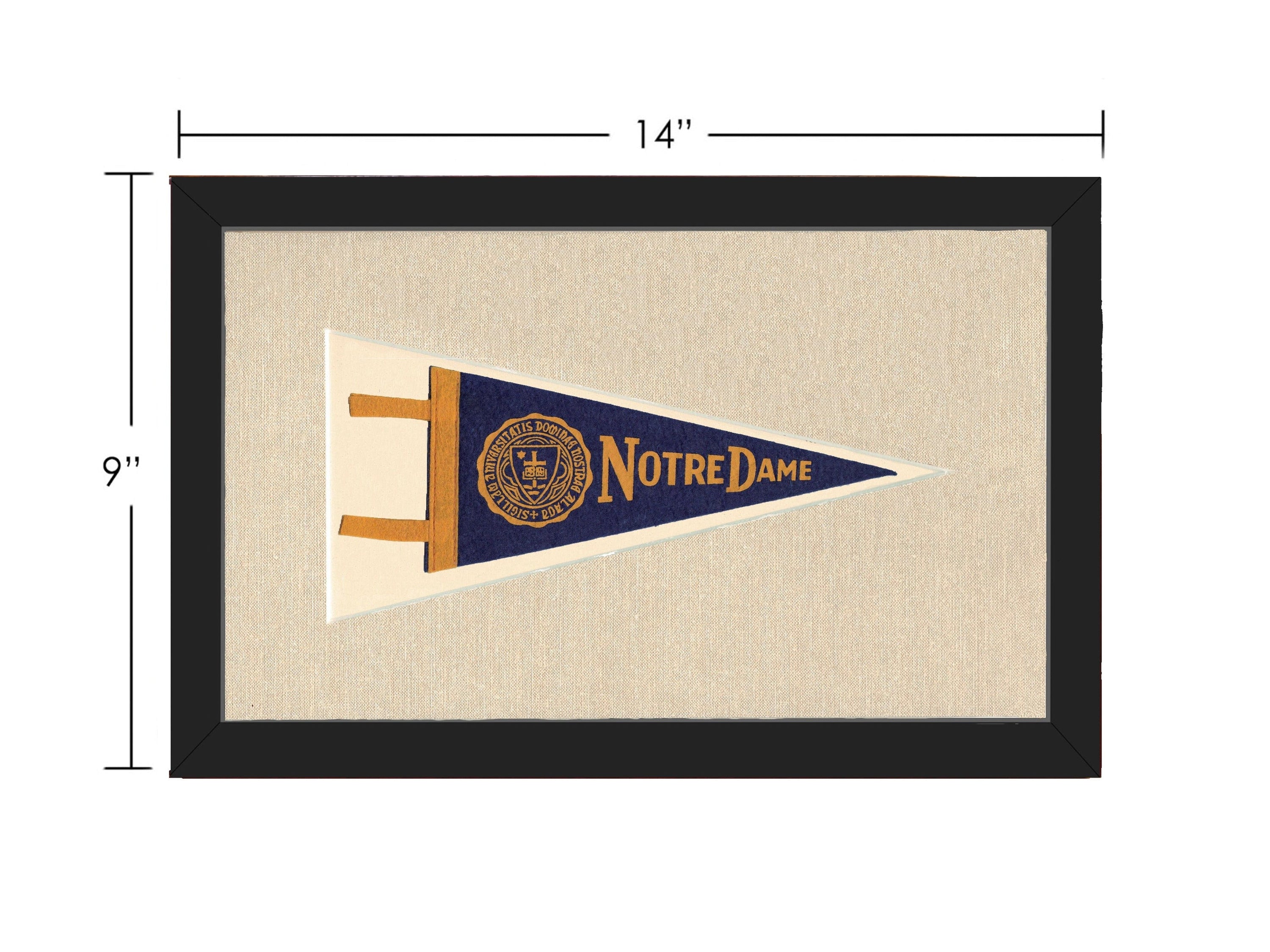 Americana Memories Vintage Pennants and Memorabilia Vintage Notre Dame Pennant