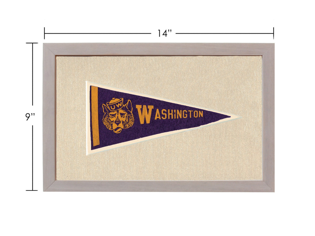 Americana Memories Vintage Pennants and Memorabilia Vintage University of Washington Pennant