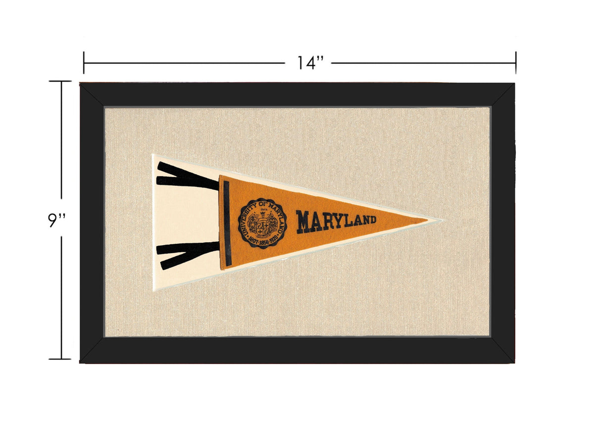 Americana Memories Vintage Pennants and Memorabilia Vintage University of Maryland Pennant